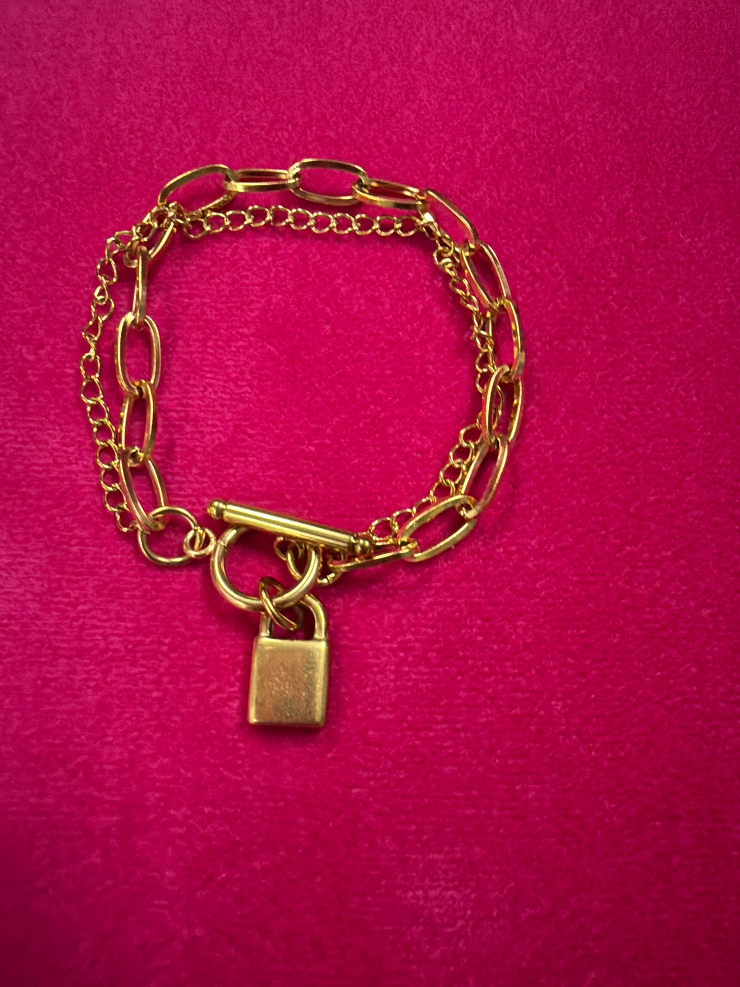 18K non tarnish stainless steel chain bracelet MIA accessories