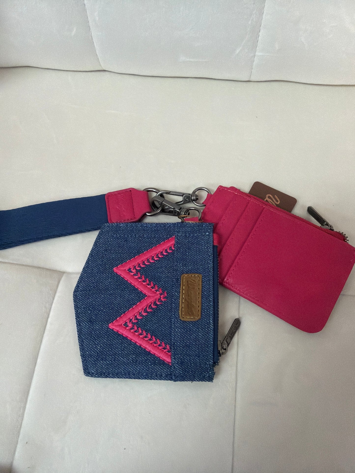 Wrangler wristlet with denim