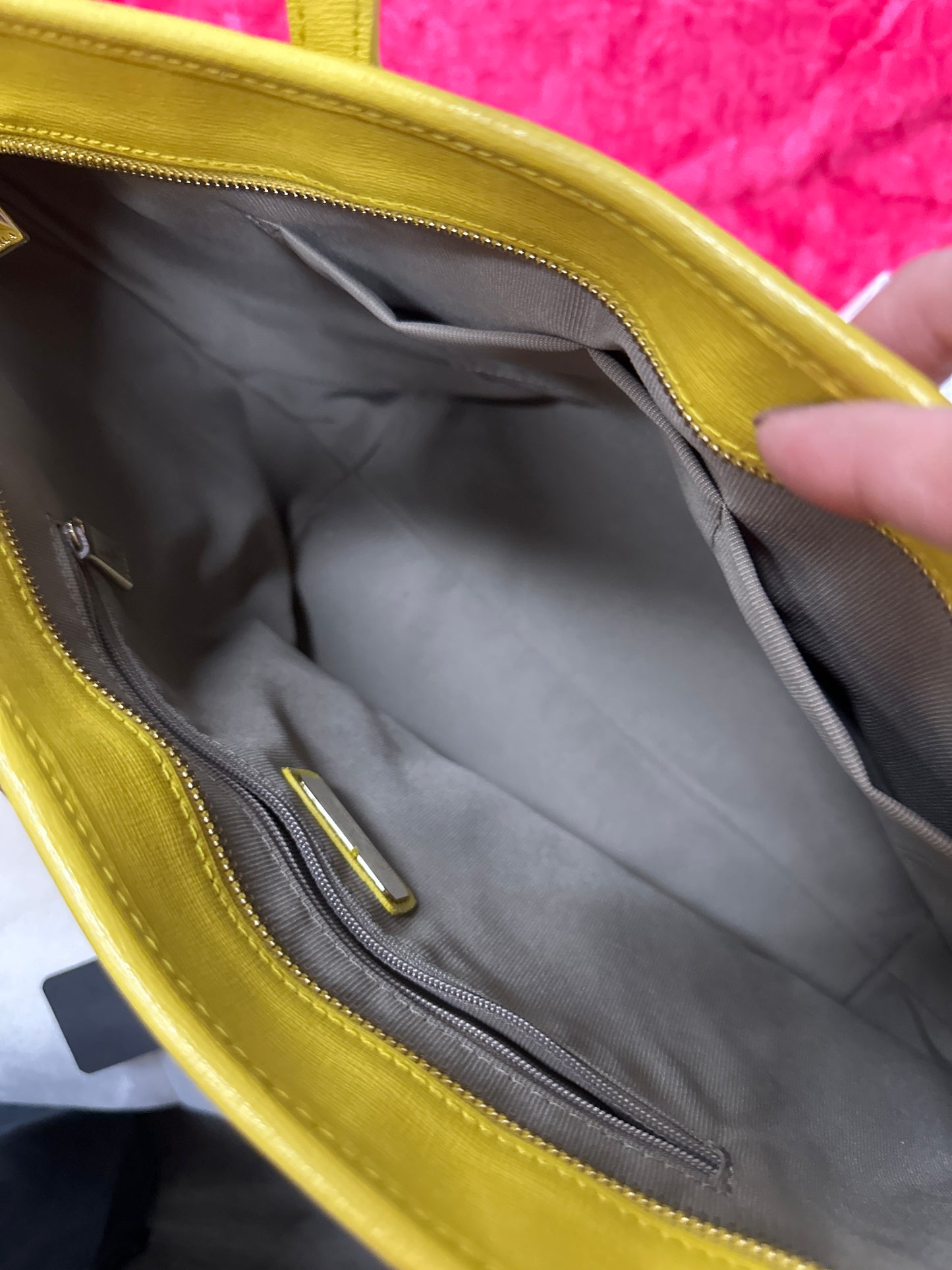 Furla Tote Preloved #159 yellow