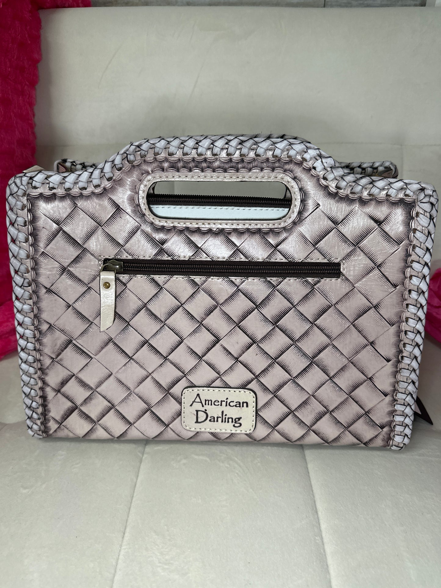 American Darlings hand tooled top handle