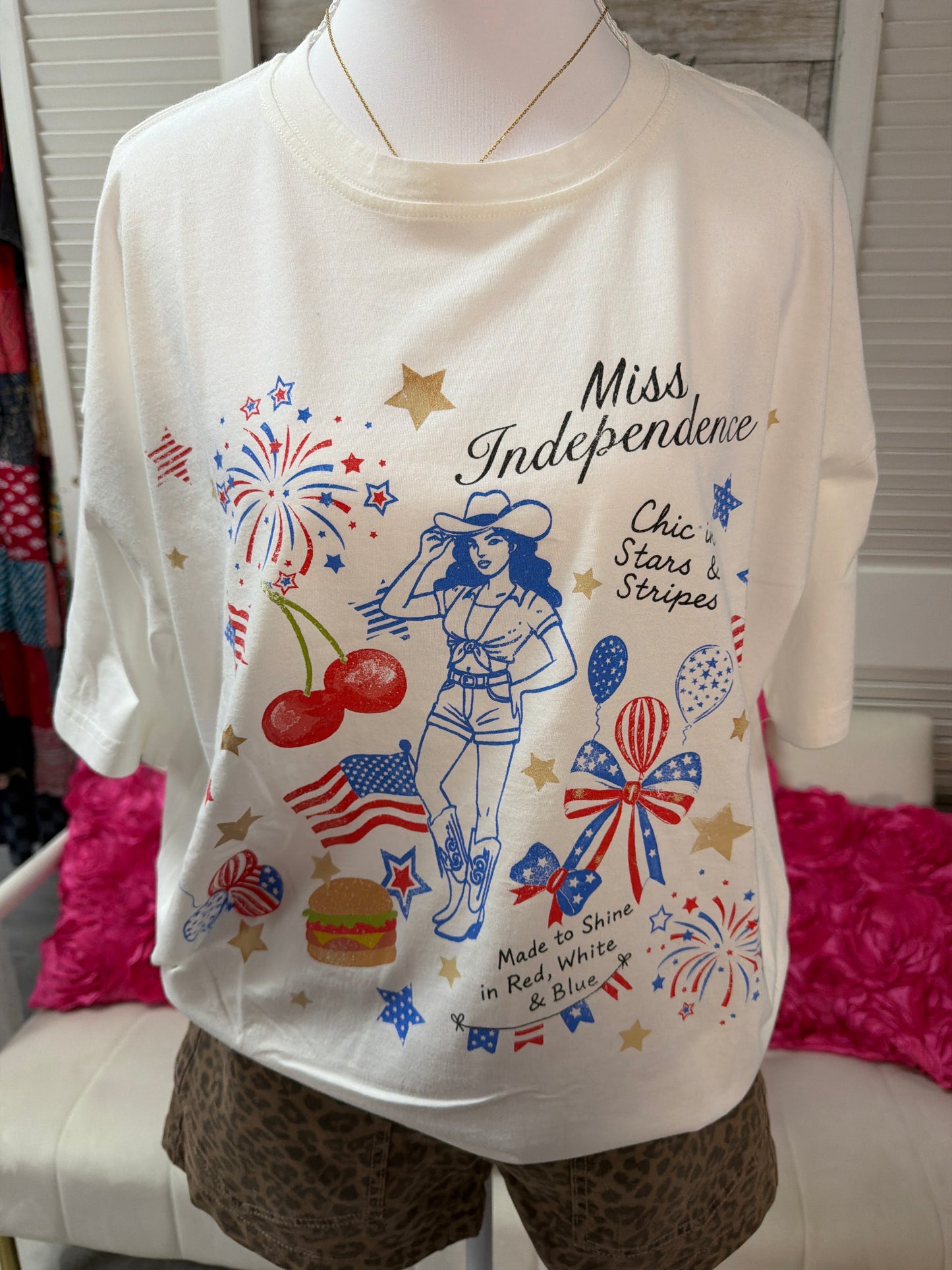 Miss Independence short sleeve shirt