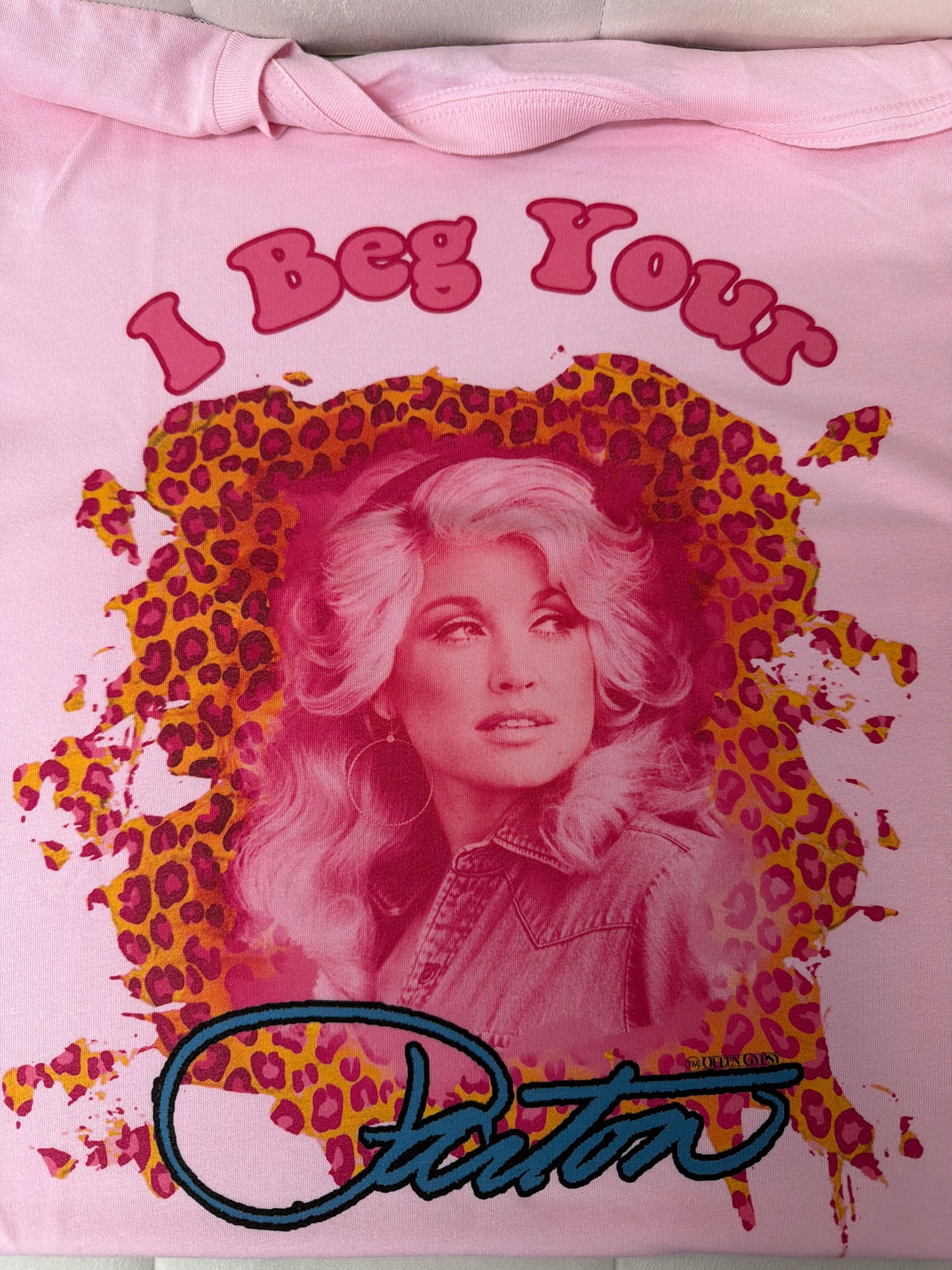 Pink Beg Your Parton Graphic tee