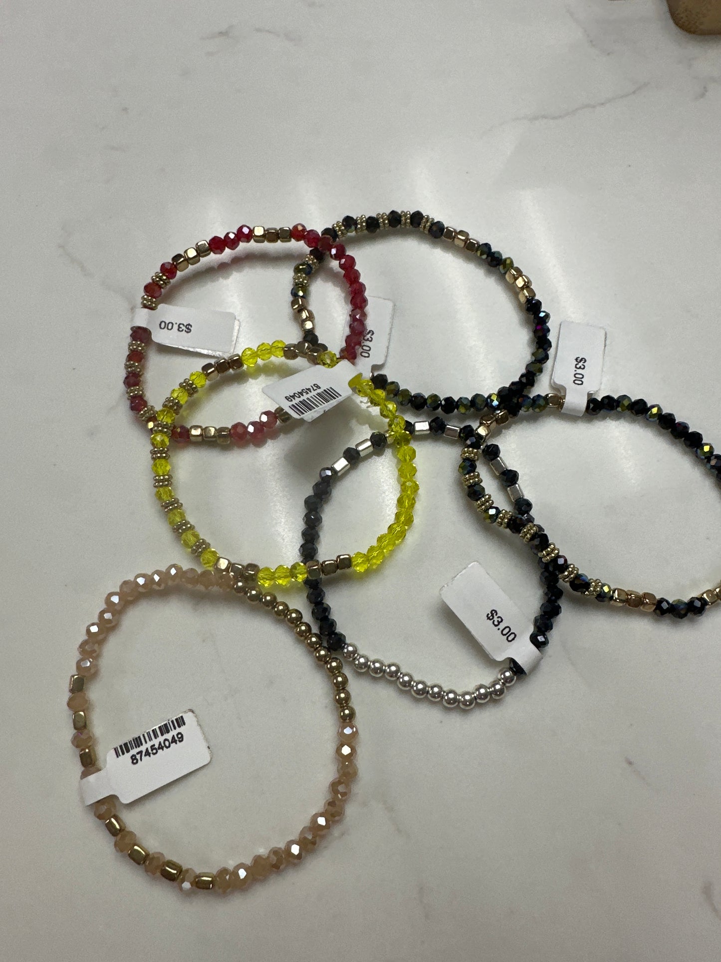 multi color beaded bracelets