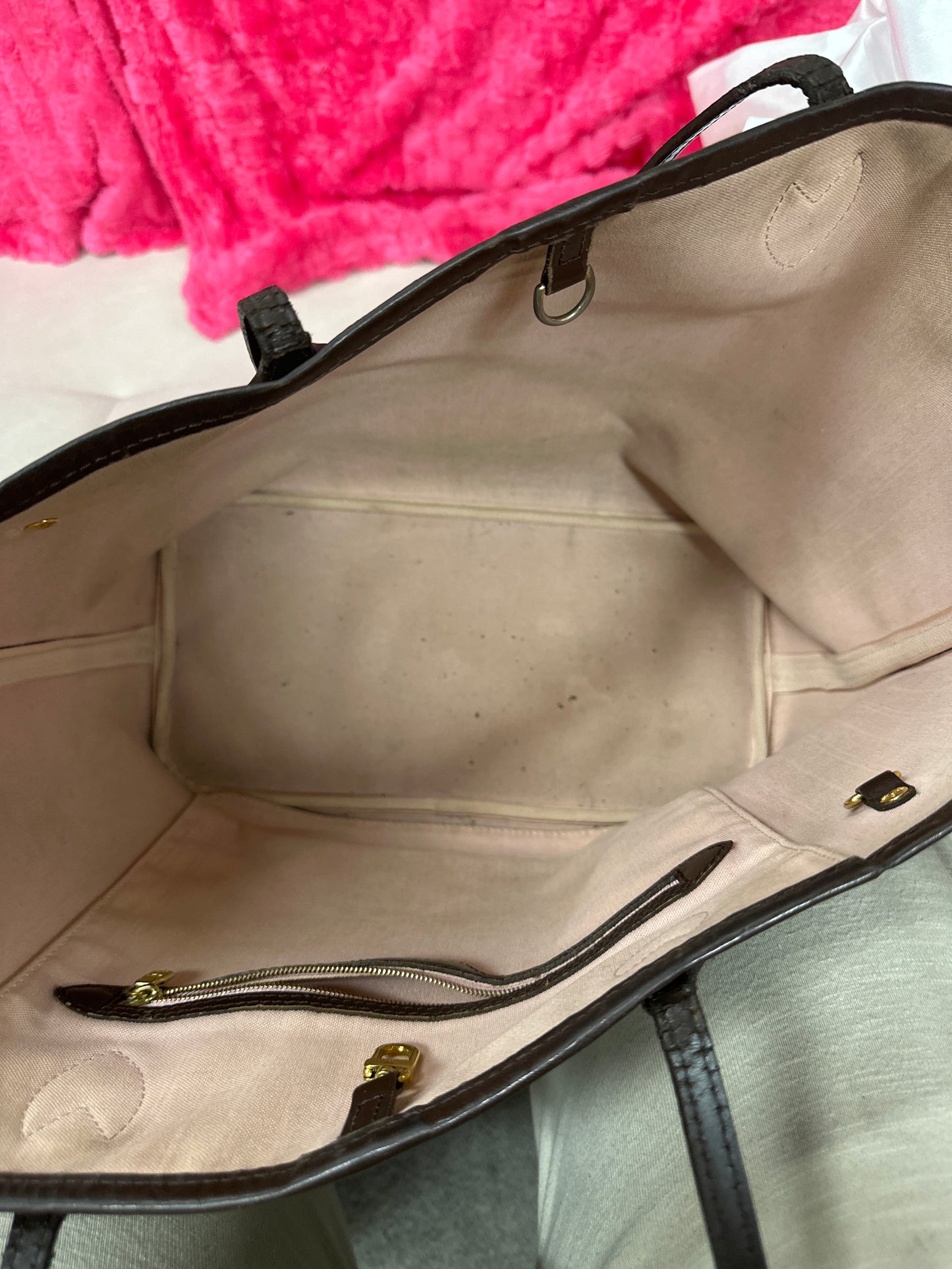 LV Damier Neverfull preloved #143