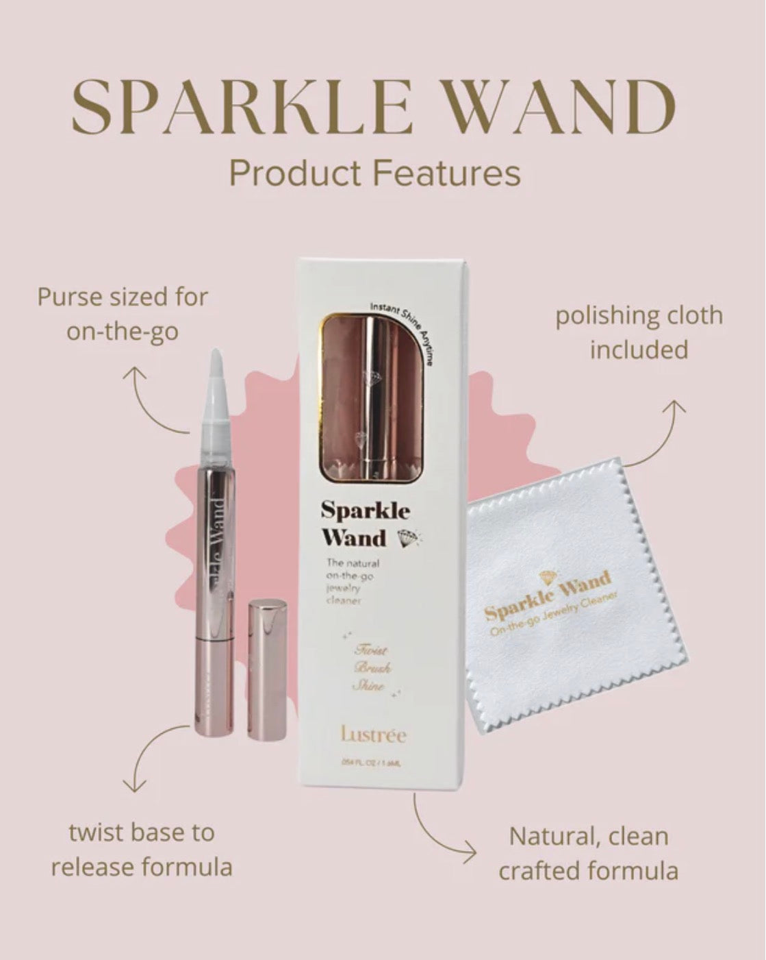 Sparkle Wand on the go Jewelry Cleaner