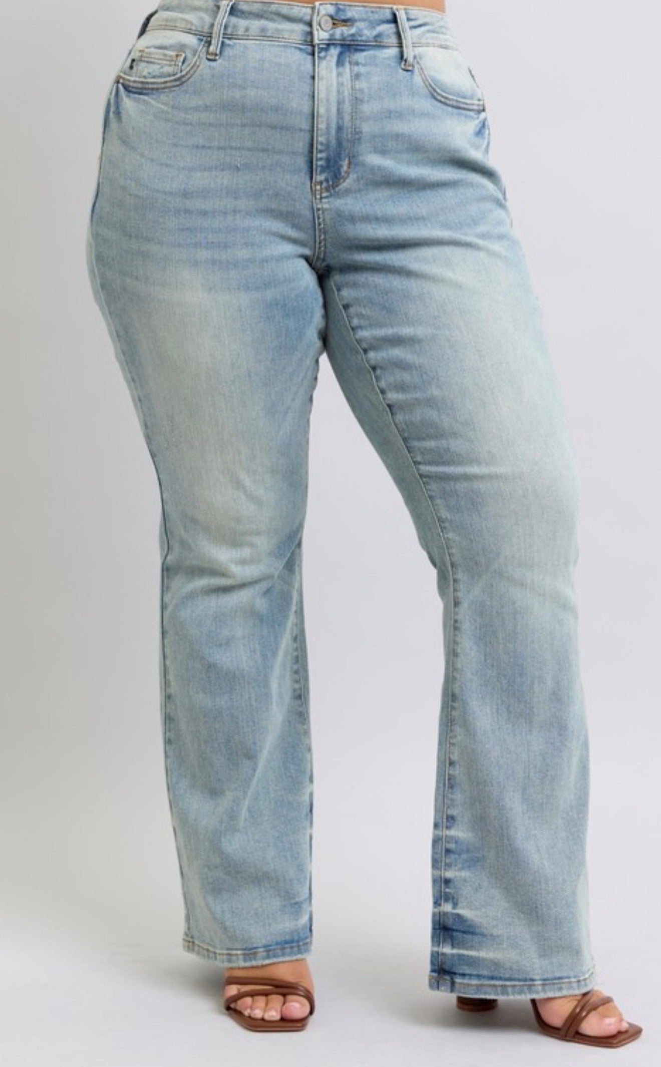 Tinted pin tack detail flare Judy Blue