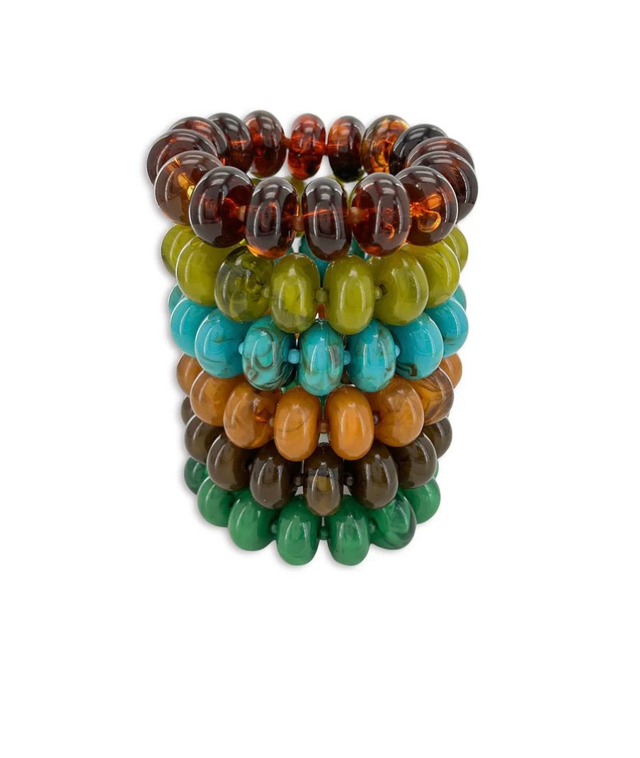 Western Sunset Chunky Bead Bracelet