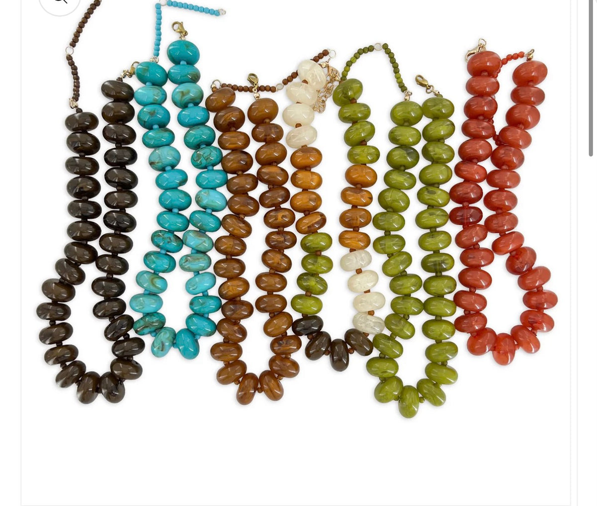 Western Sunset Chunky Beaded Necklace