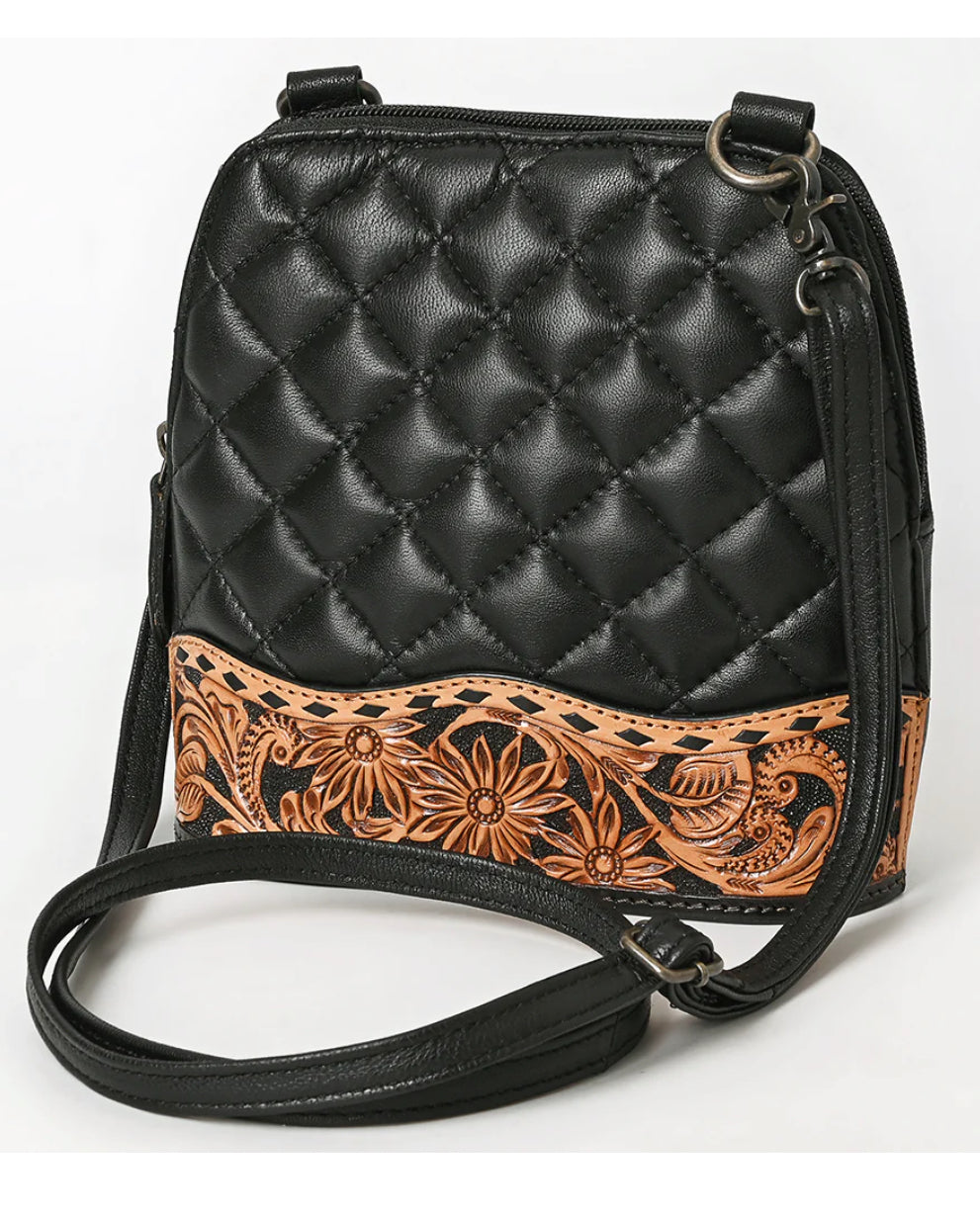 American Darling Quilted leather crossbody