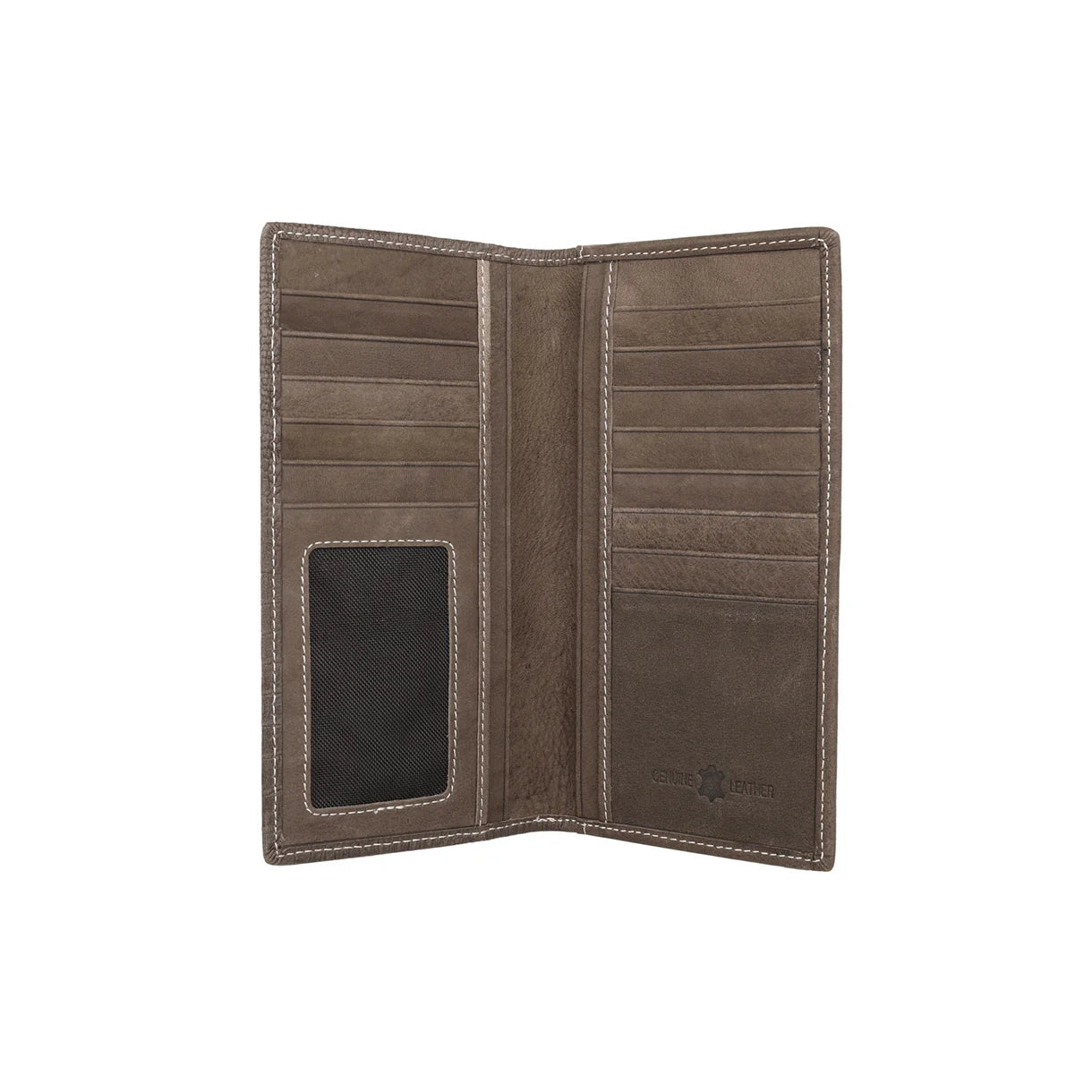 Genuine leather croc embossed long wallet men's