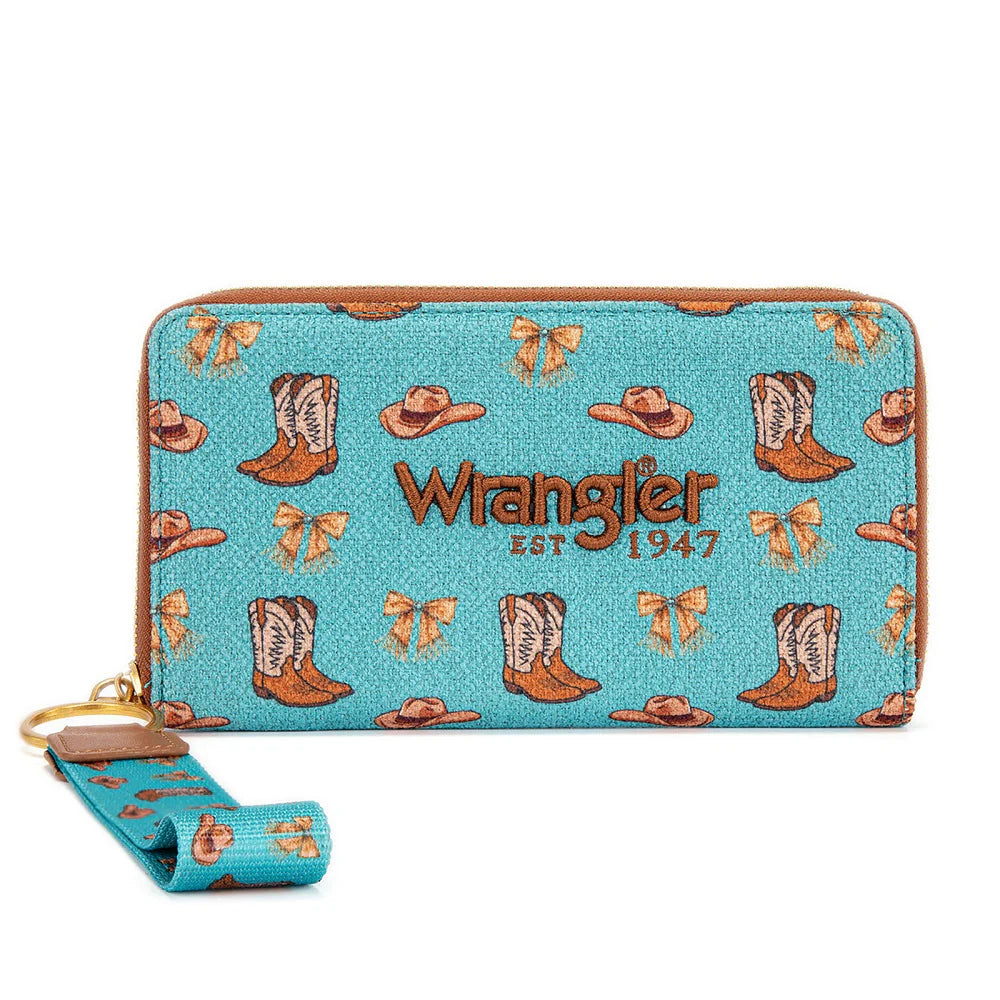 Wrangler zippered RFID blocking wallet