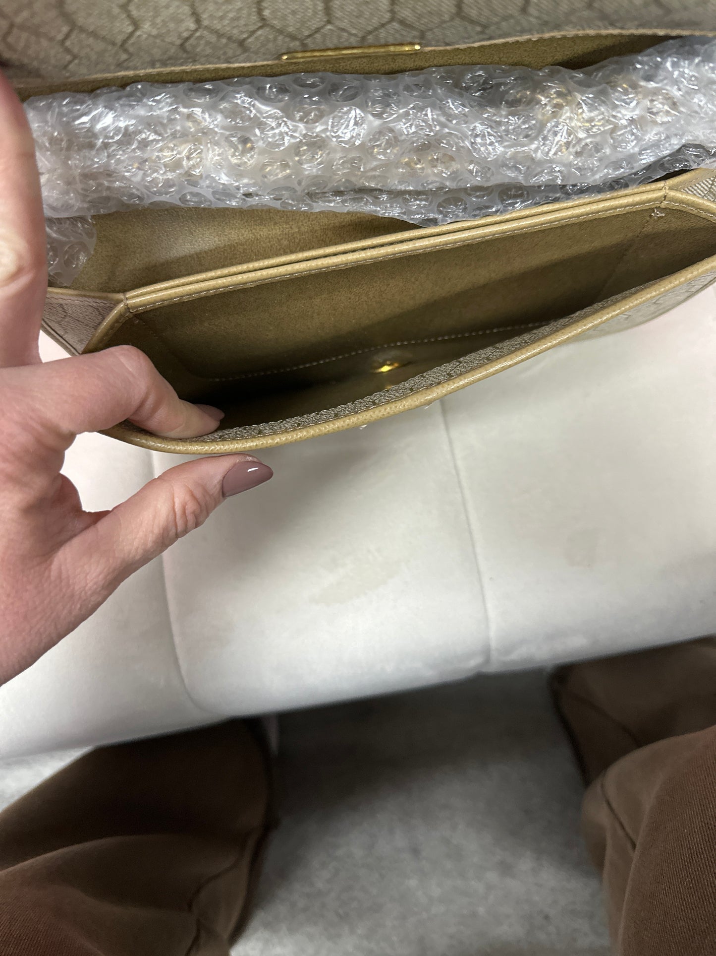 pre loved Dior Vintage clutch on chain #64