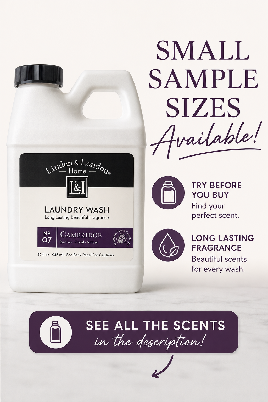 Linden and London Sample Size Laundry wash