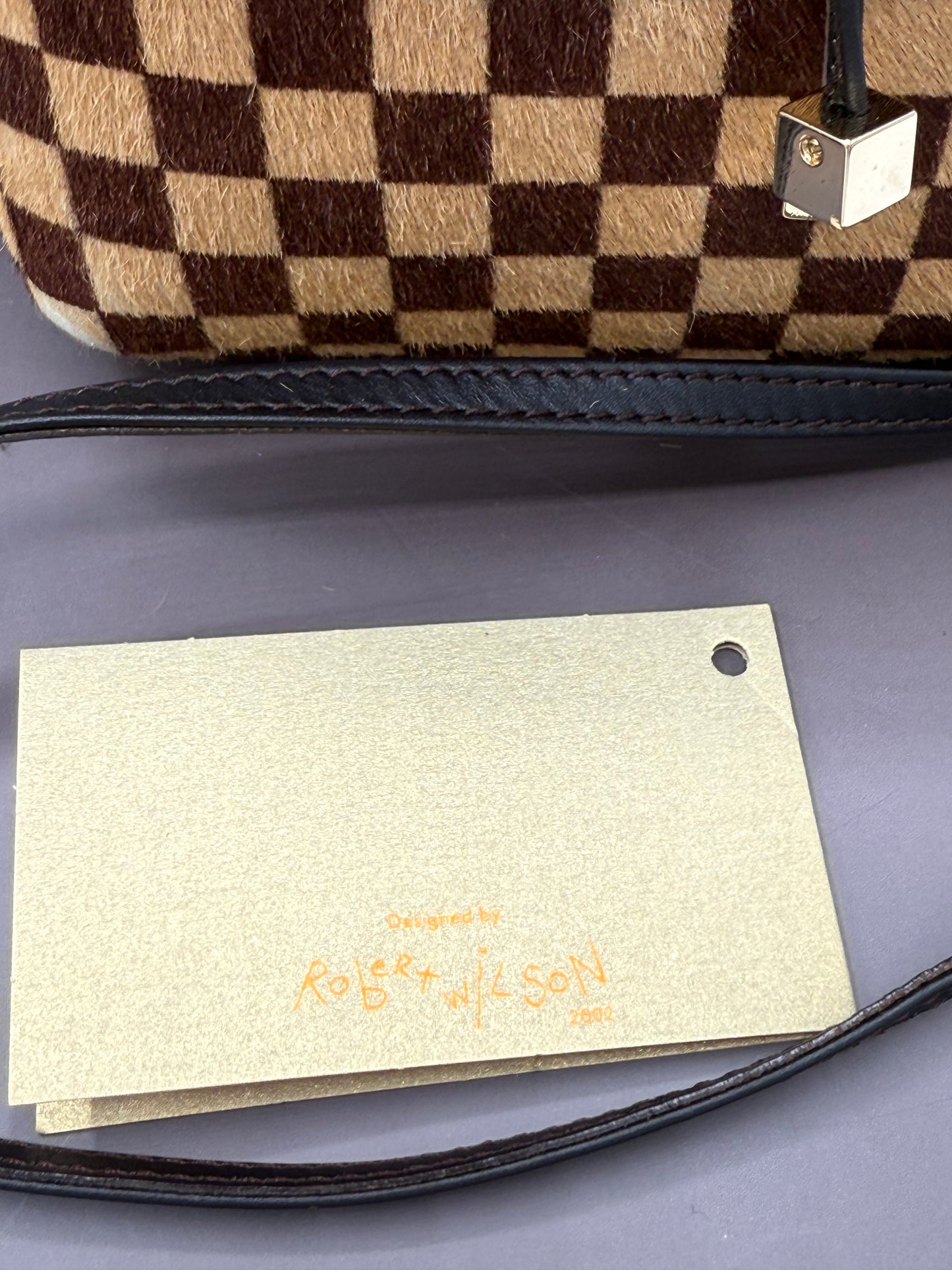 LV Damier Pony Hair Crossbody Preloved #132 collector