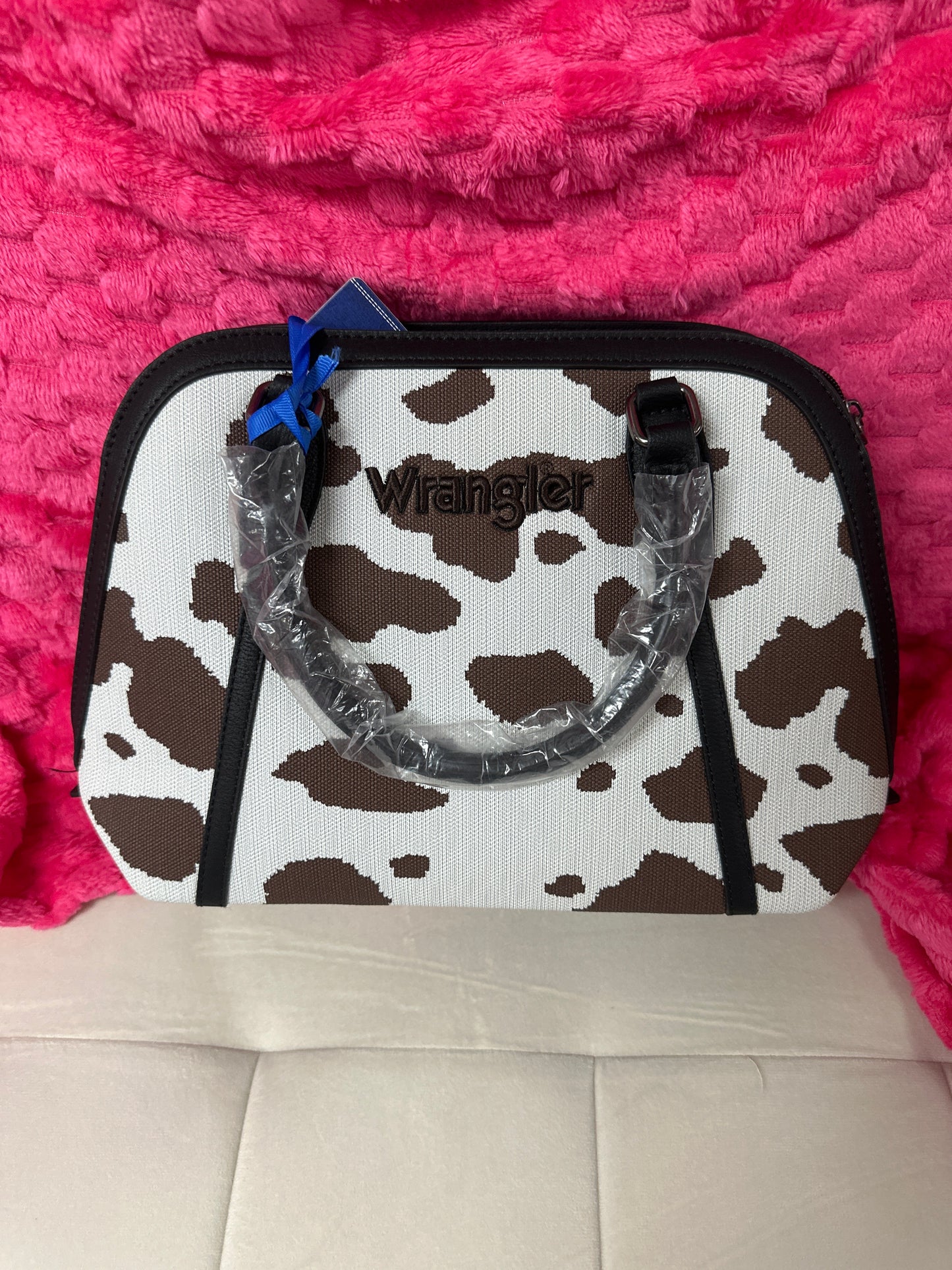 Wrangler cow print dome bag