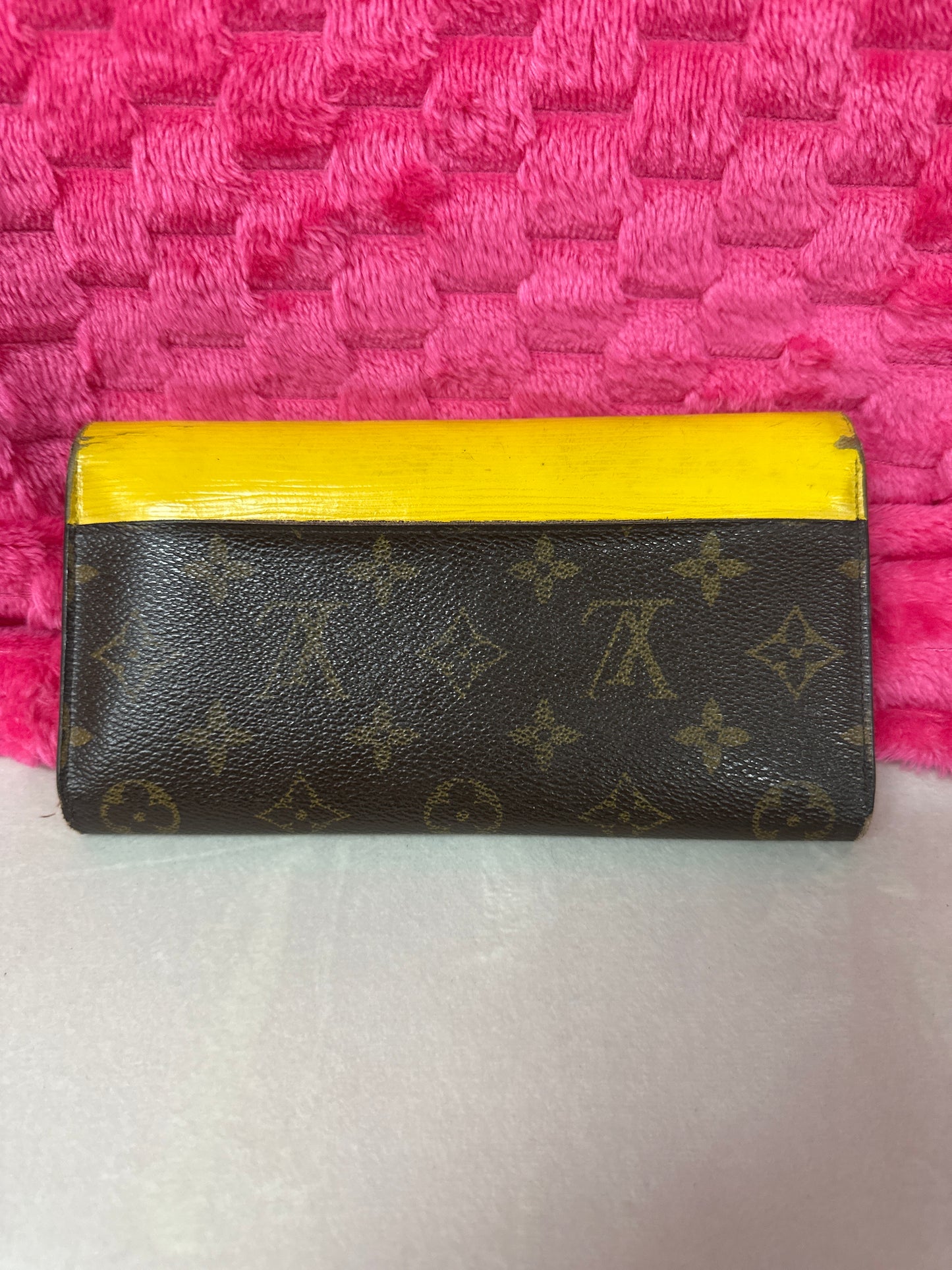 Pre-loved LV Marie Wallet w yellow #185