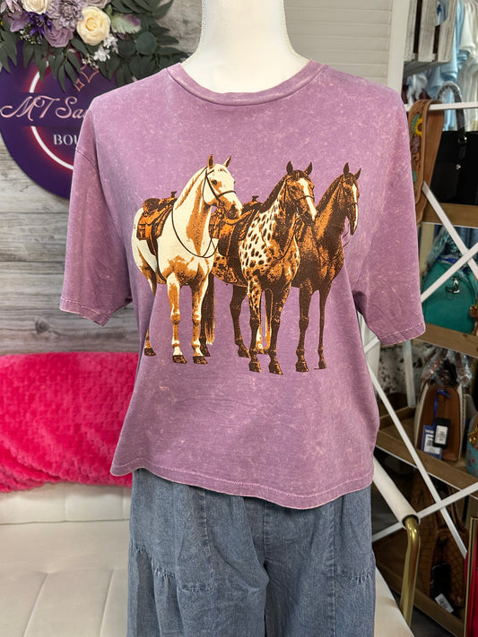 Horse trio western graphic Zutter