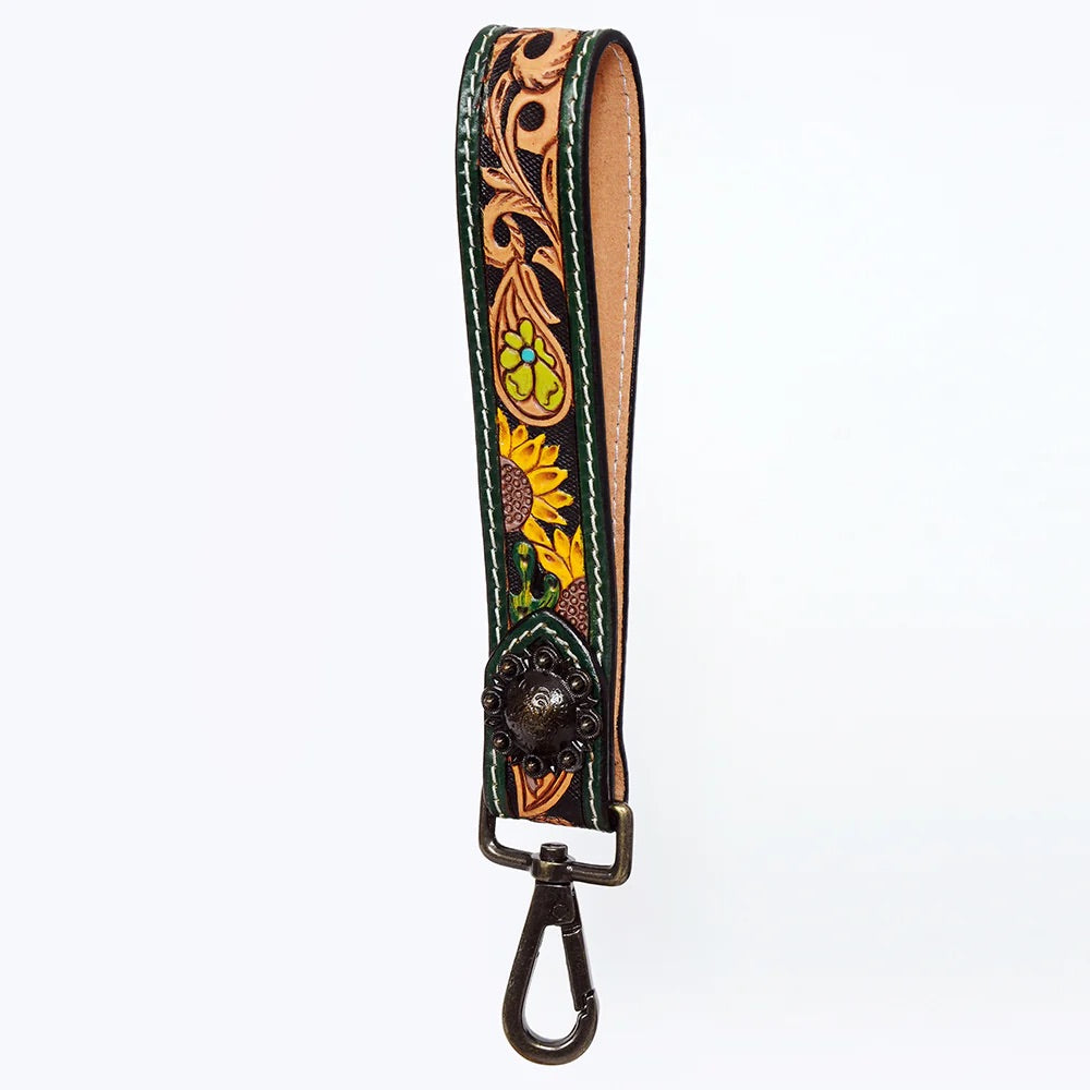 Genuine leather handle strap