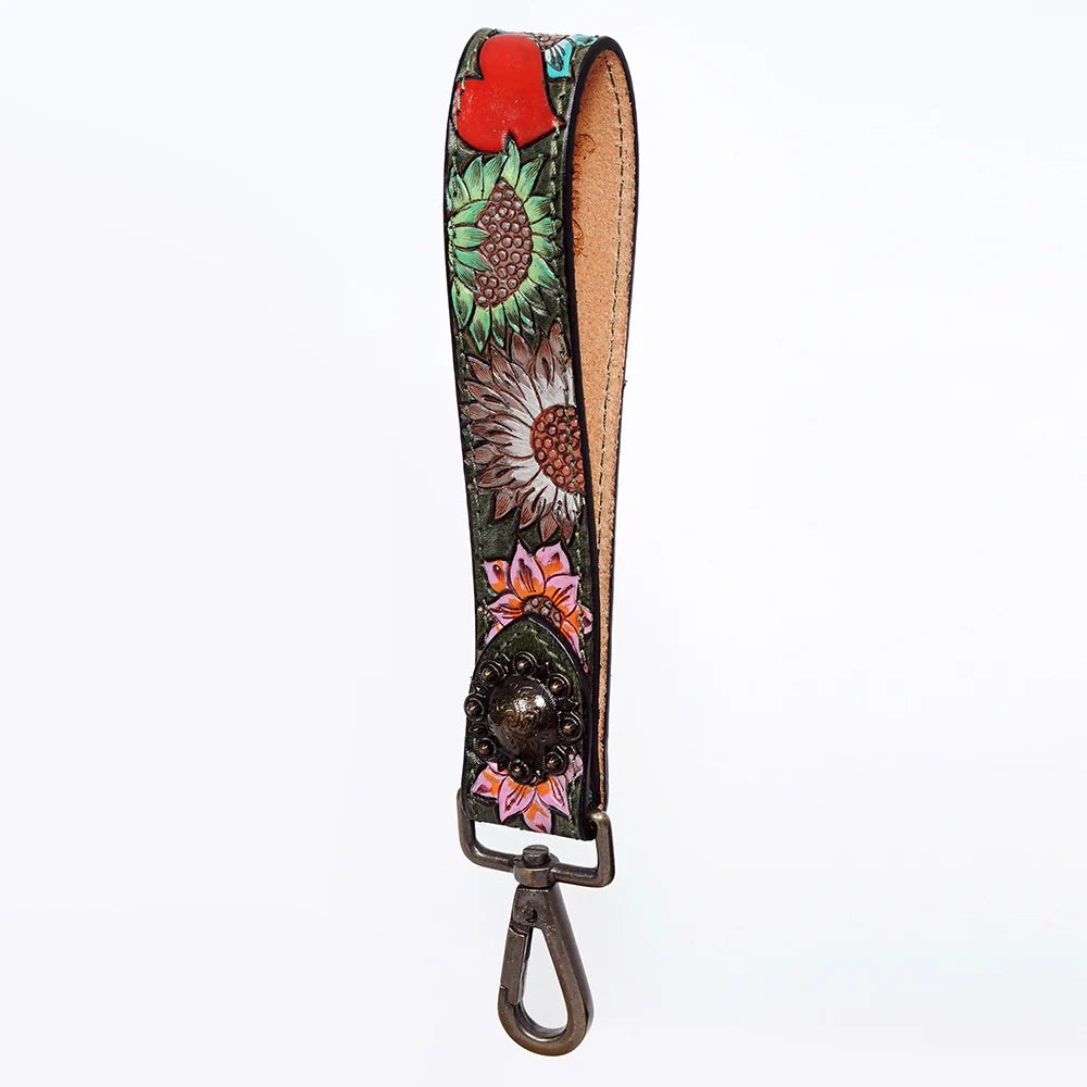 Genuine leather handle strap