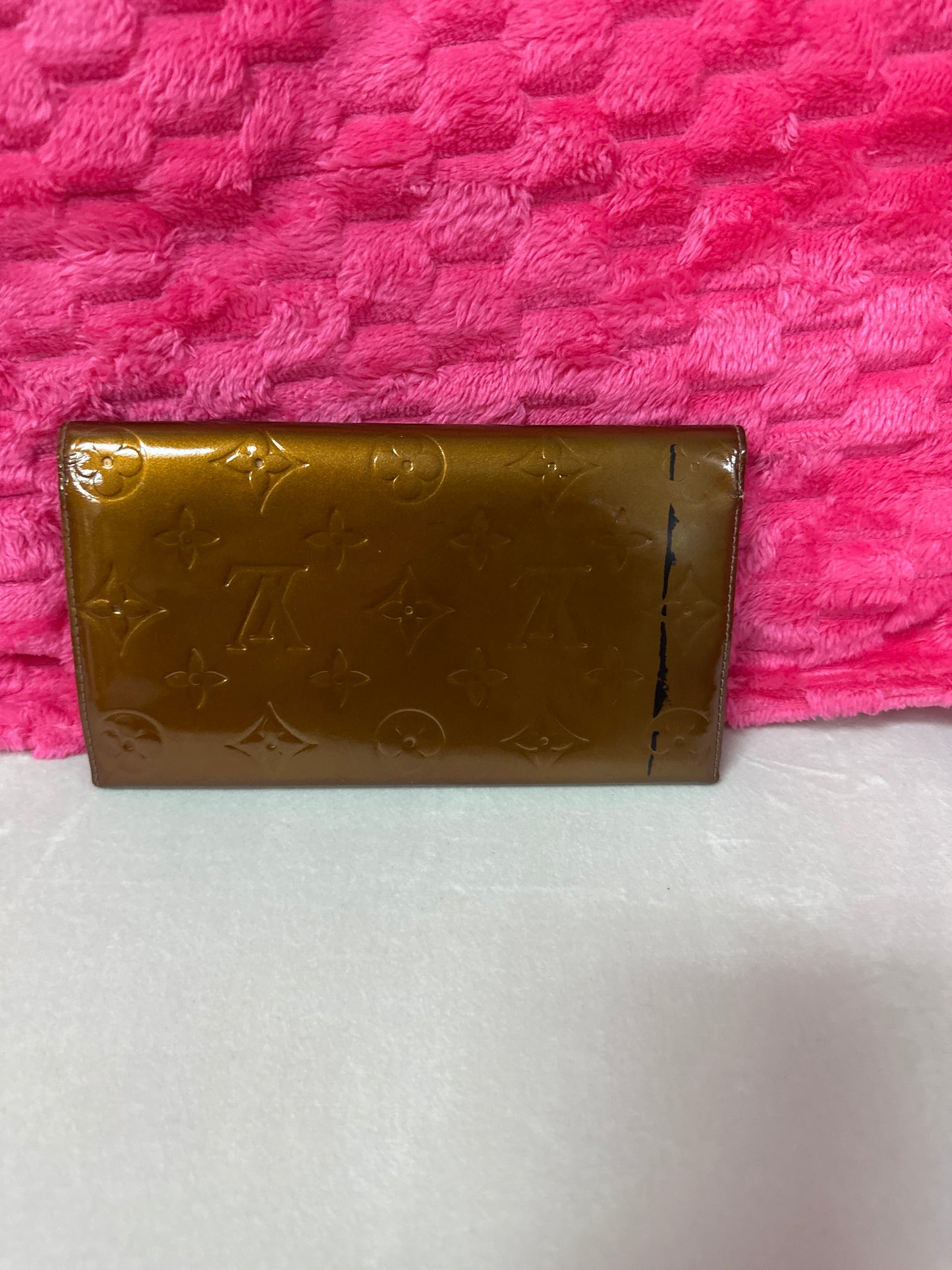 Pre-Loved LV Vernis Wallet Bronze #201