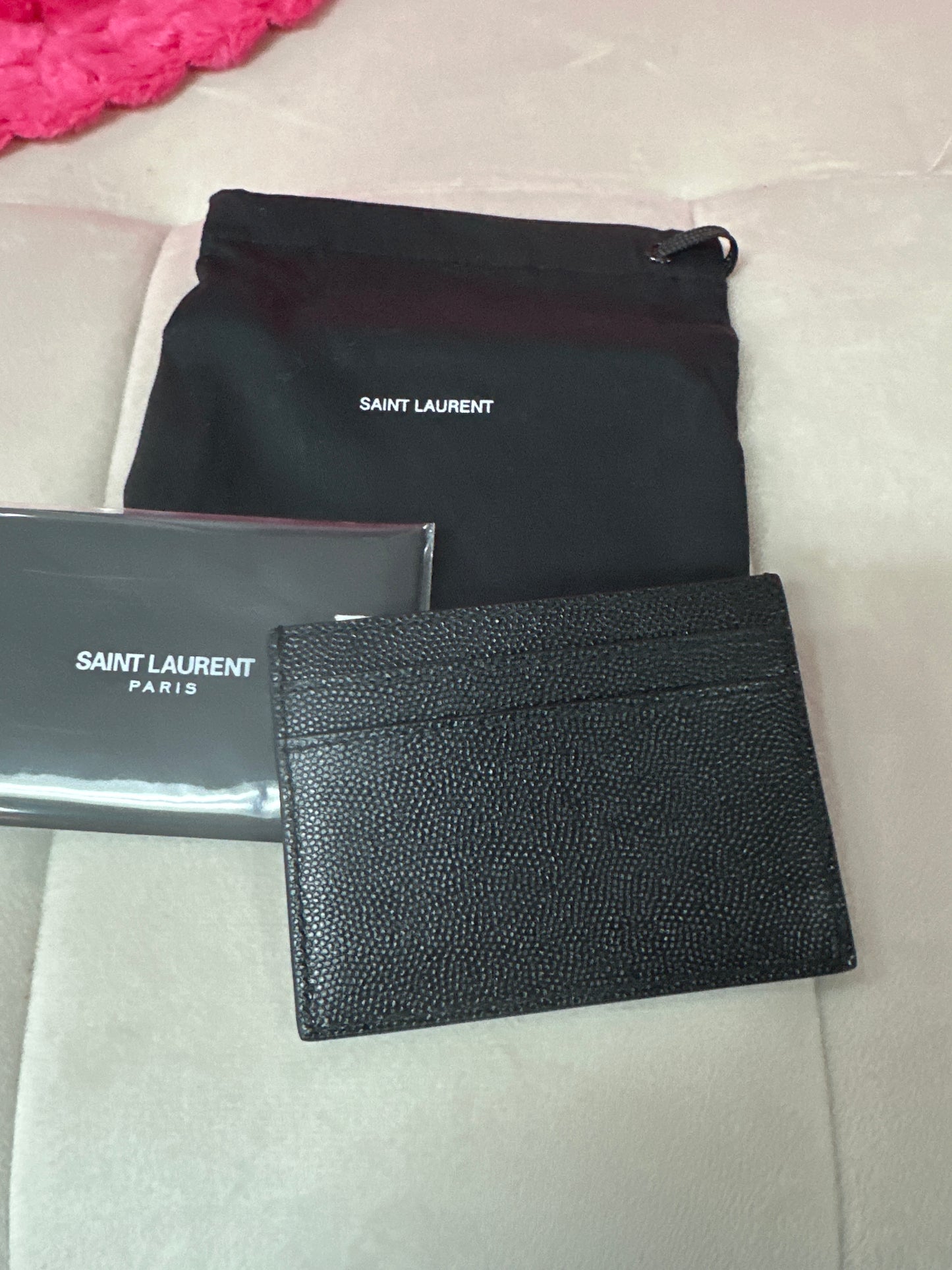 pre loved YSL card holder like new #43
