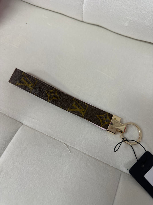 Upcylced LV long keychain