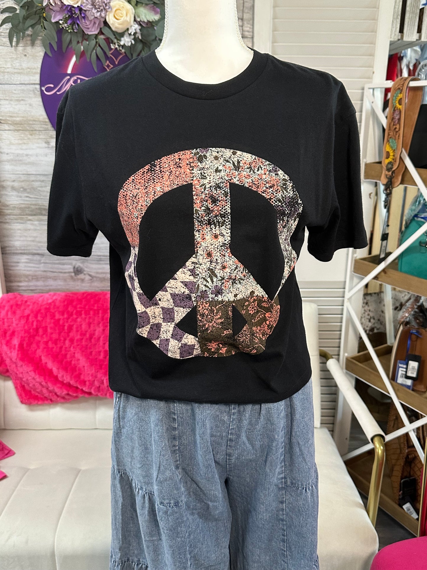Boho Peace Vintage Graphic Tee