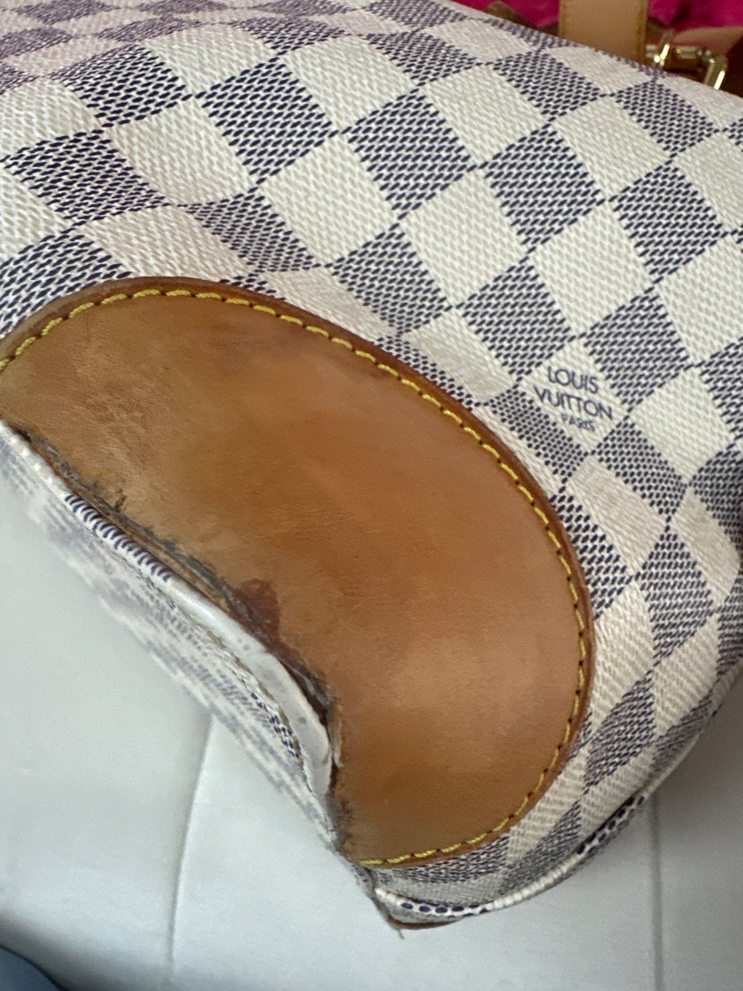 LV Damier Azur Hampstead MM preloved #146