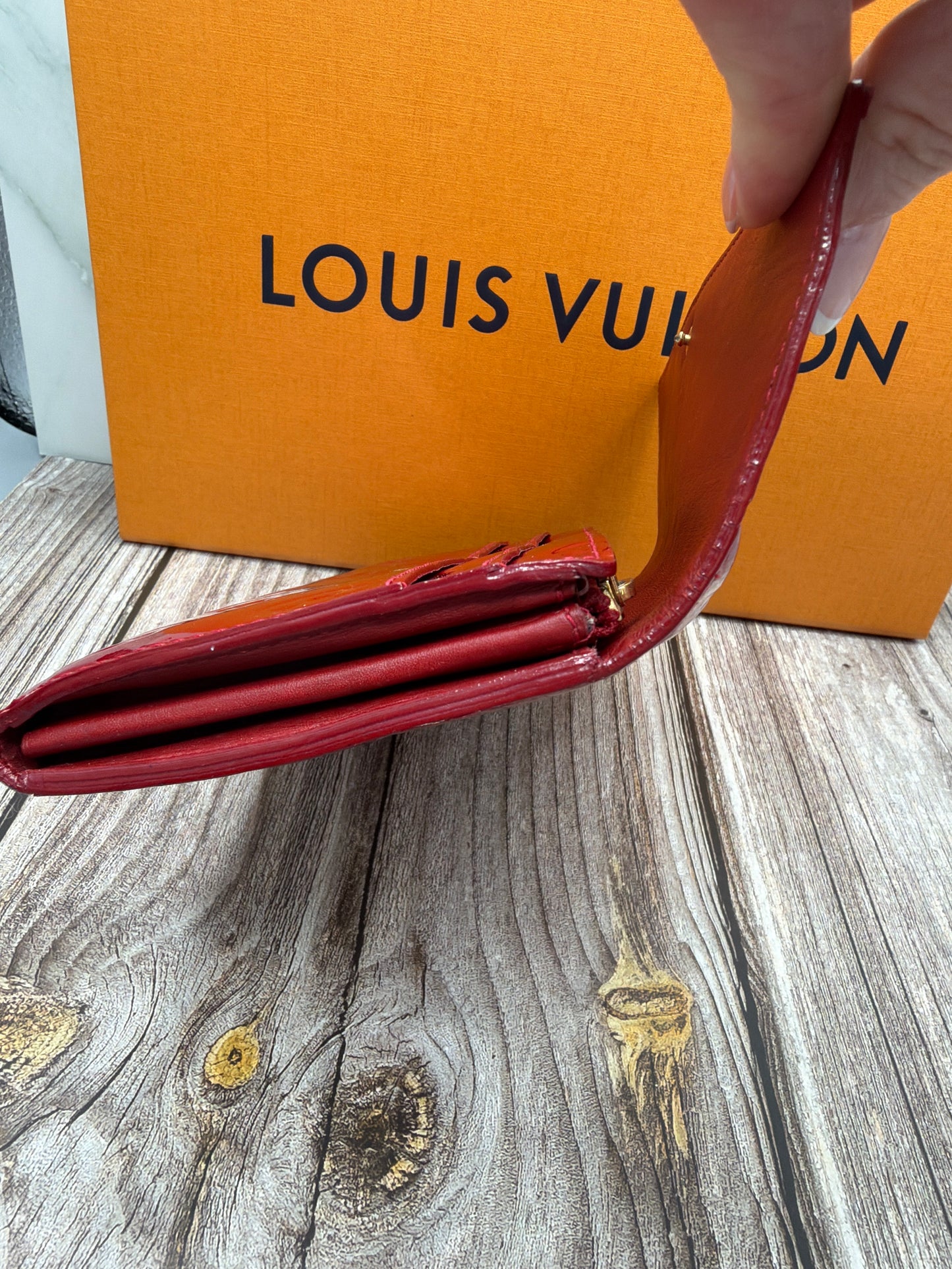 Pre-Loved LV Red Vernis #203