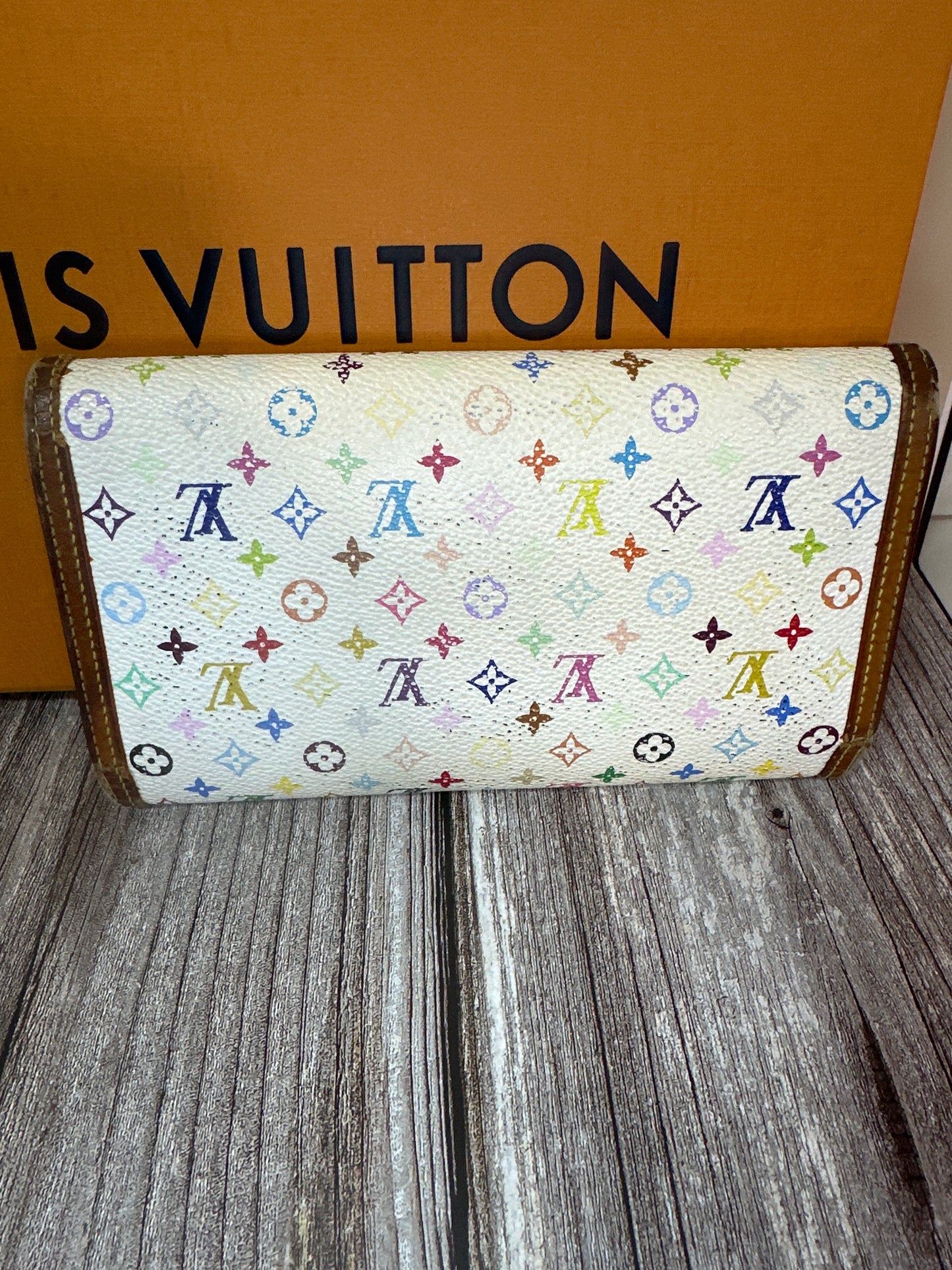 pre loved LV mutli color wallet #37