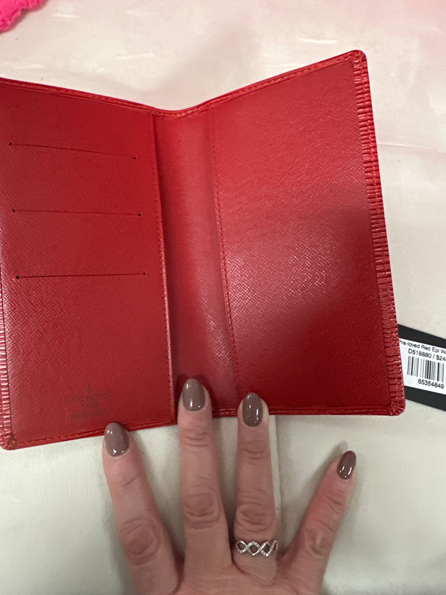 Pre-loved Red Epi Wallet #171