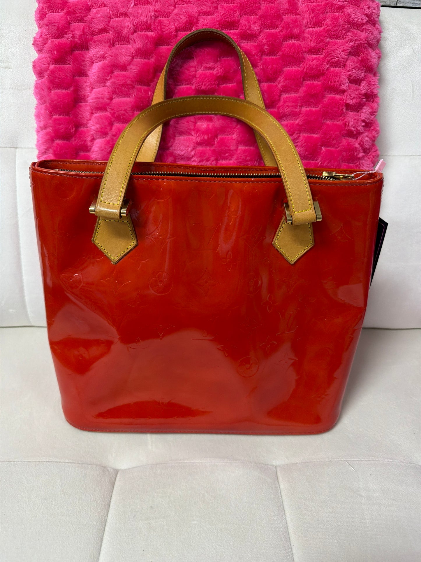 Pre Loved Red Vernis Houston bag #209