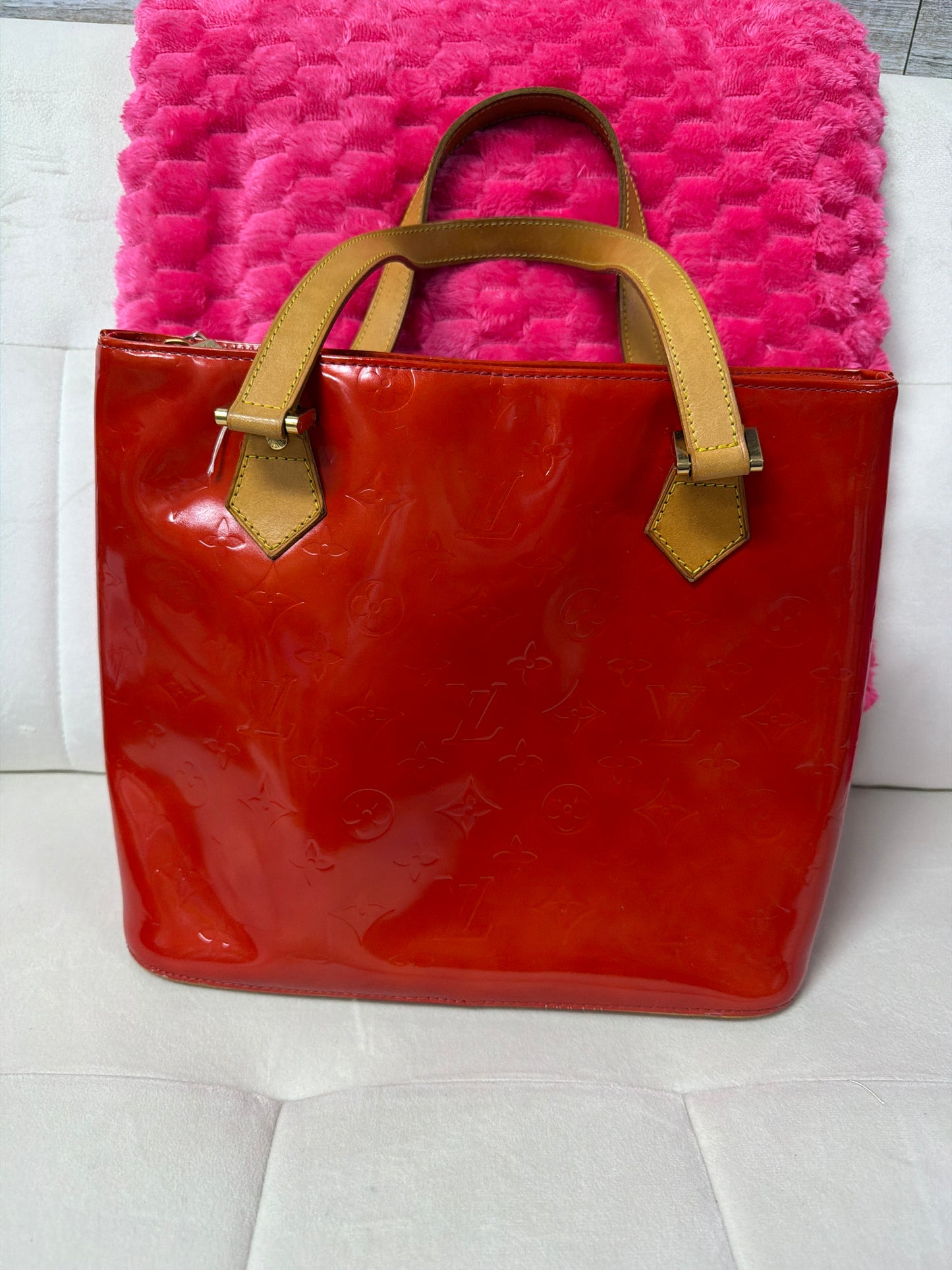 Pre Loved Red Vernis Houston bag #209