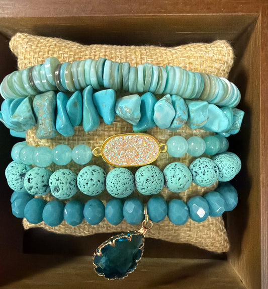 Firenza Bracelet set 5 strand set