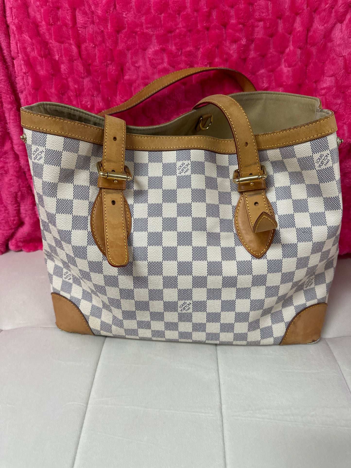 LV Damier Azur Hampstead MM preloved #146