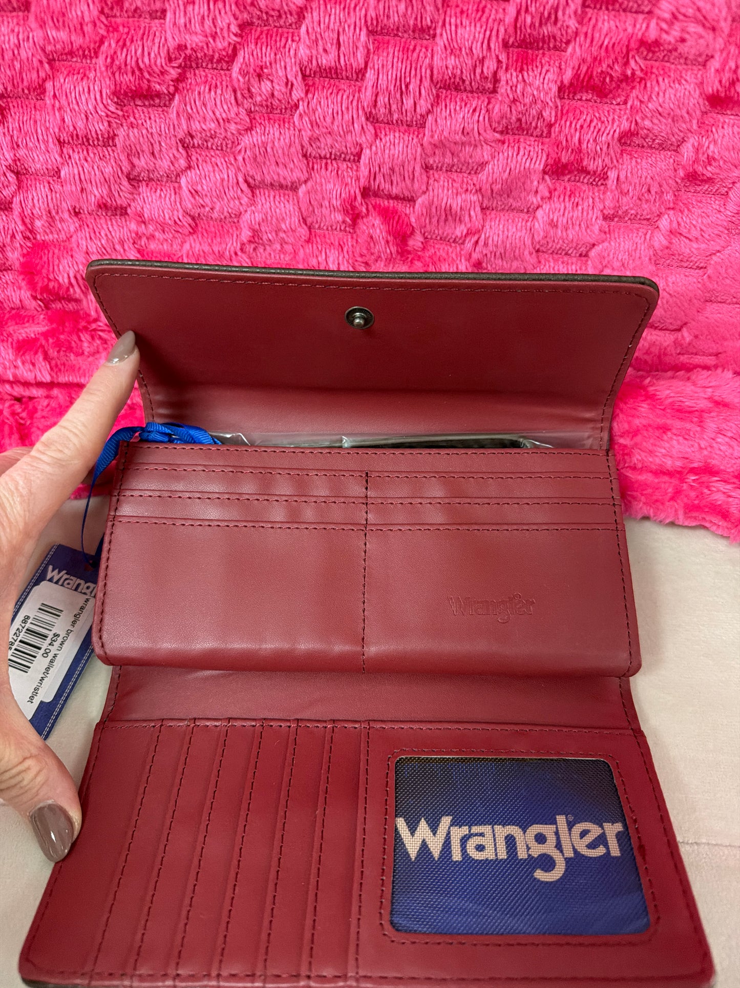 wrangler brown wallet/wristlet