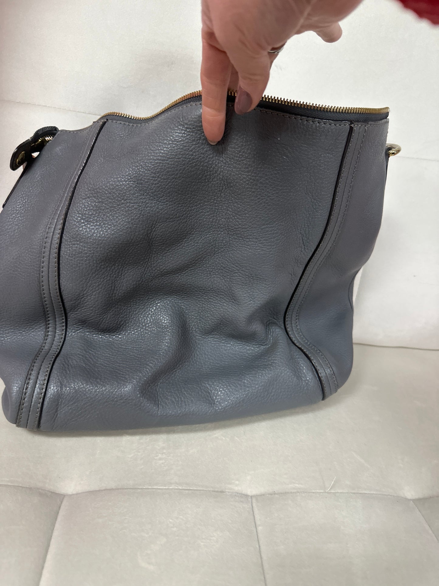 pre loved MCM gray shoulder bag #18