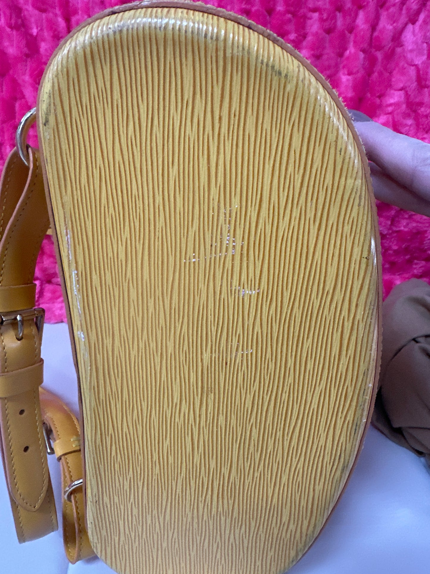 LV epi backpack yellow #74