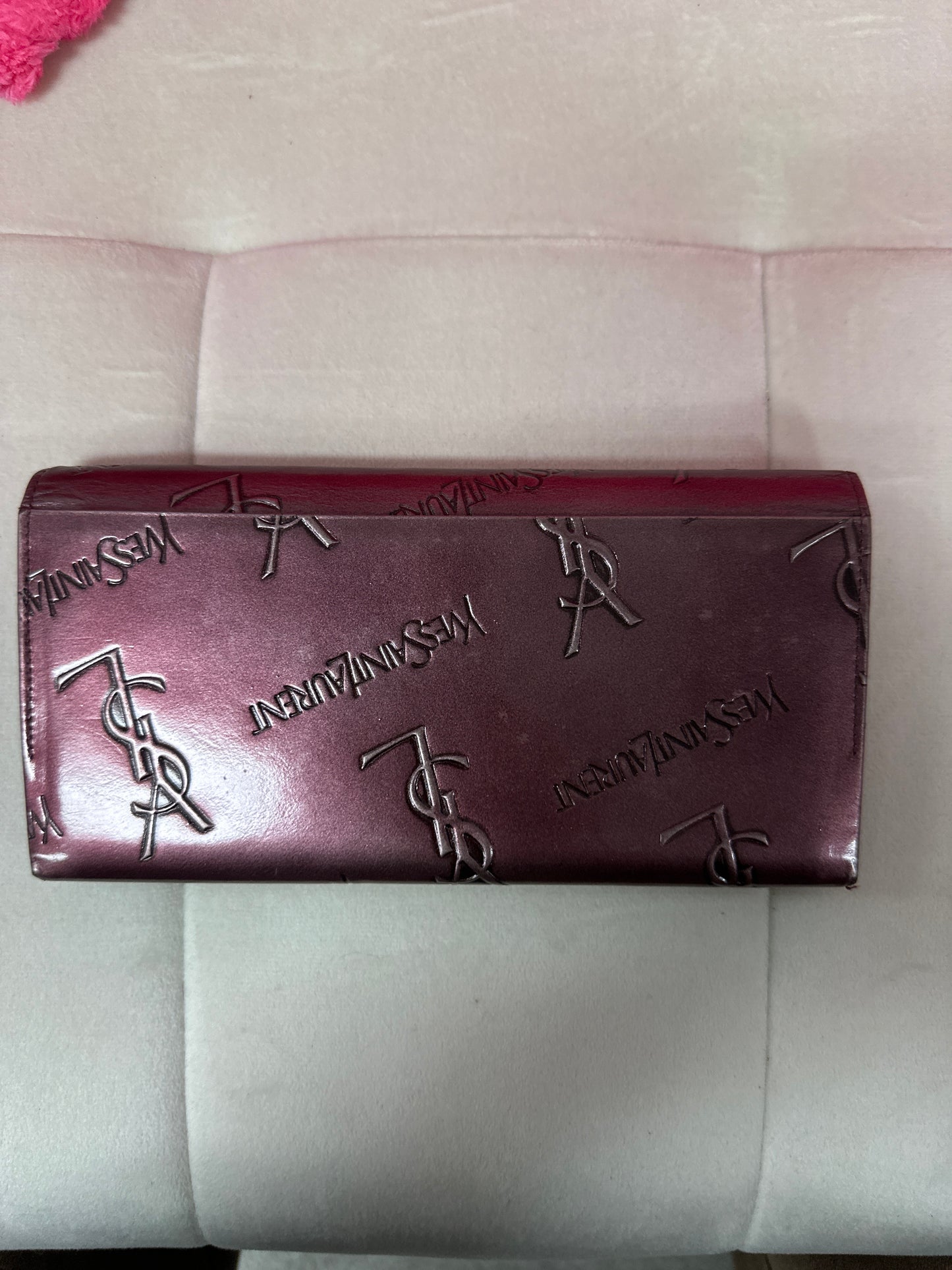 pre loved YSL Embossed long wallet #28