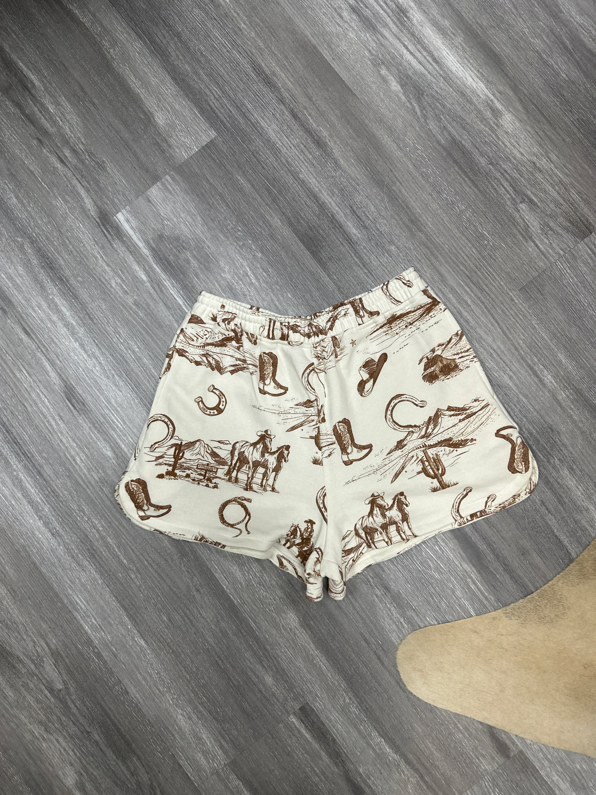 Western knit shorts