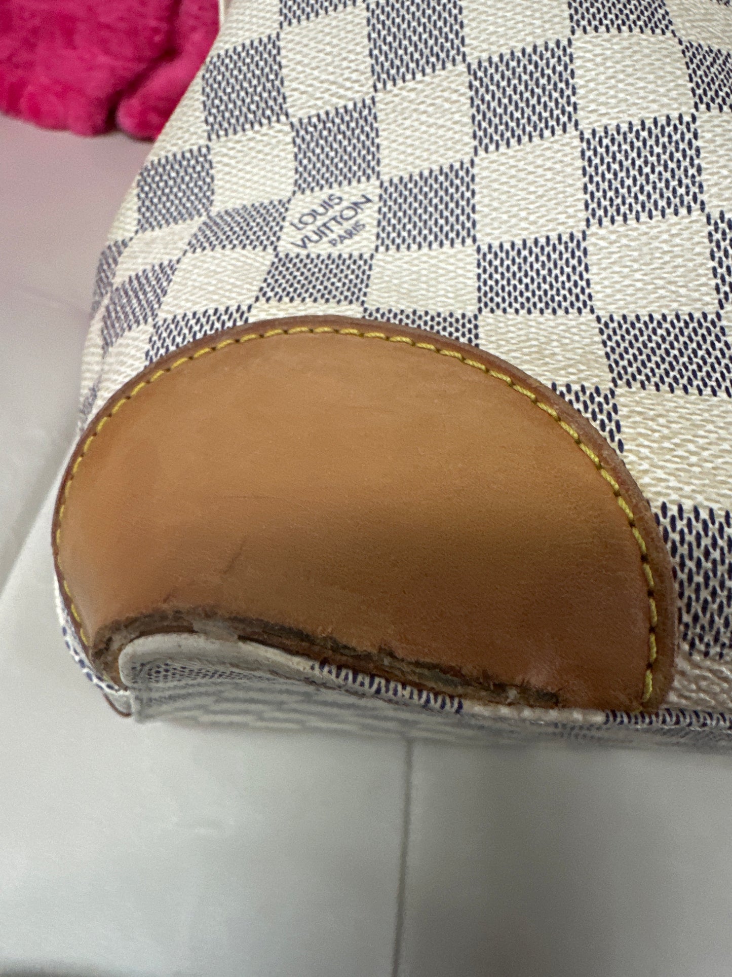 LV Damier Azur Hampstead MM preloved #146