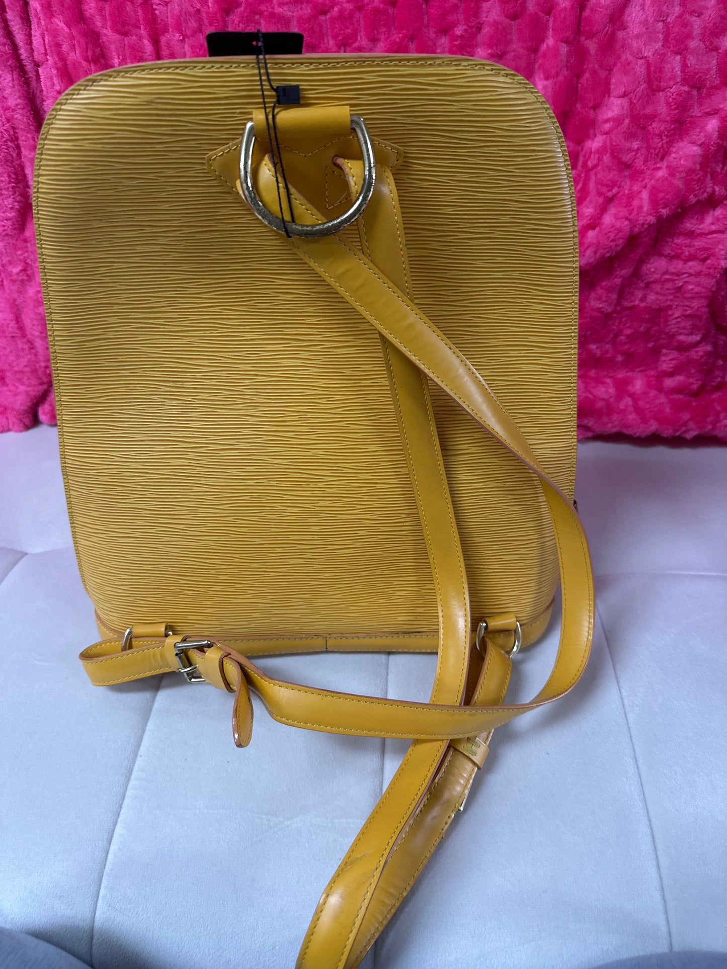 LV epi backpack yellow #74