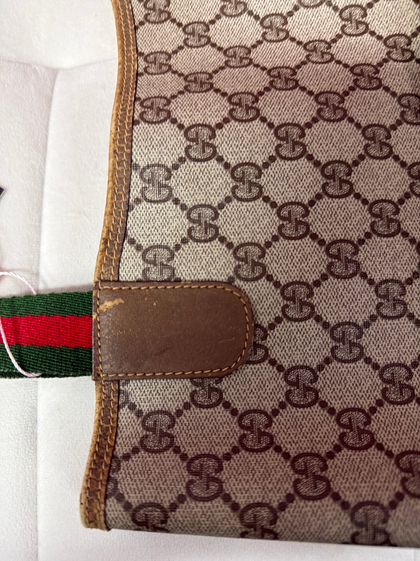 Pre Loved Vintage Gucci Supreme Sherryline Tote #214