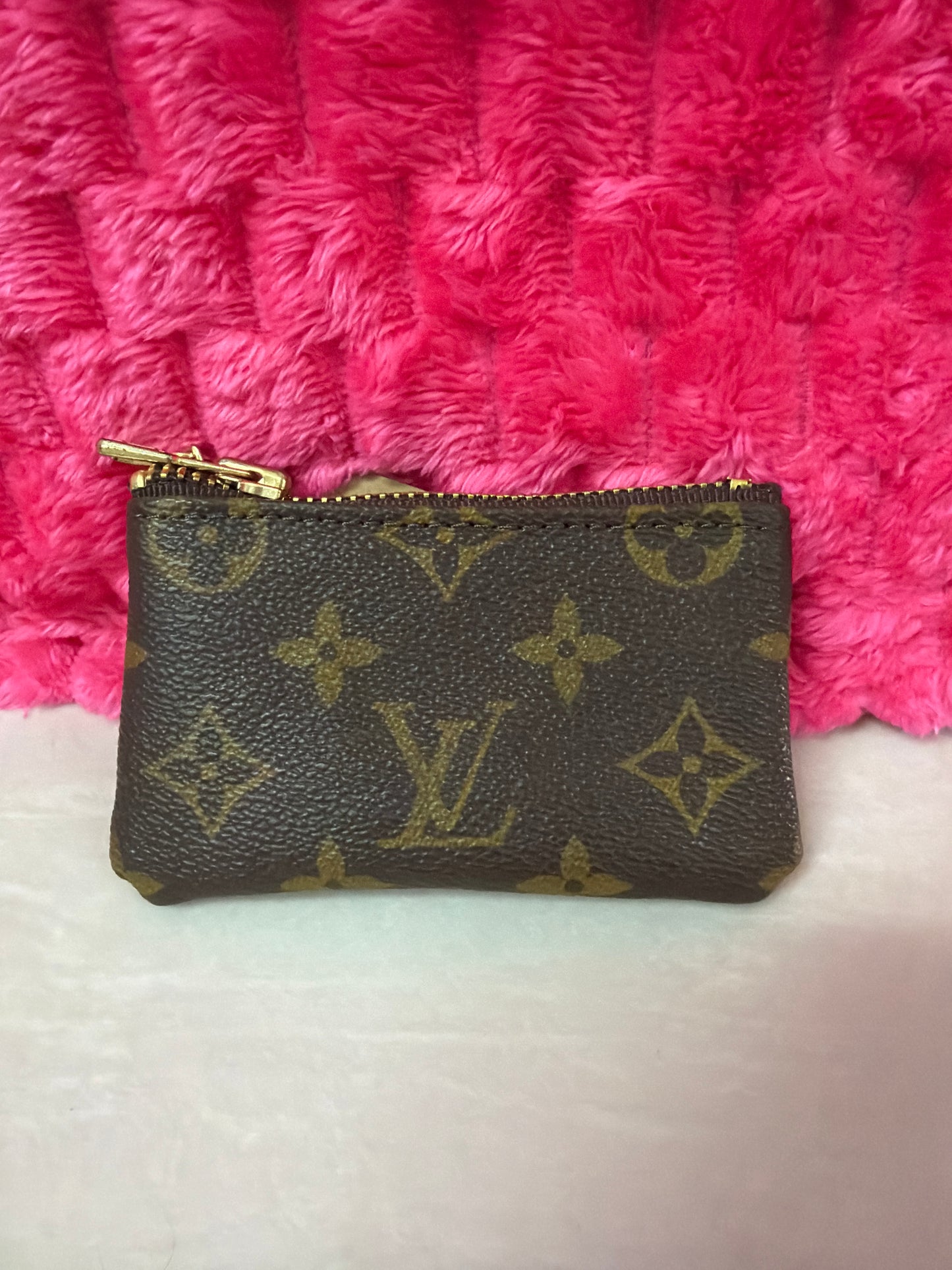 Upcycled LV Key Cles