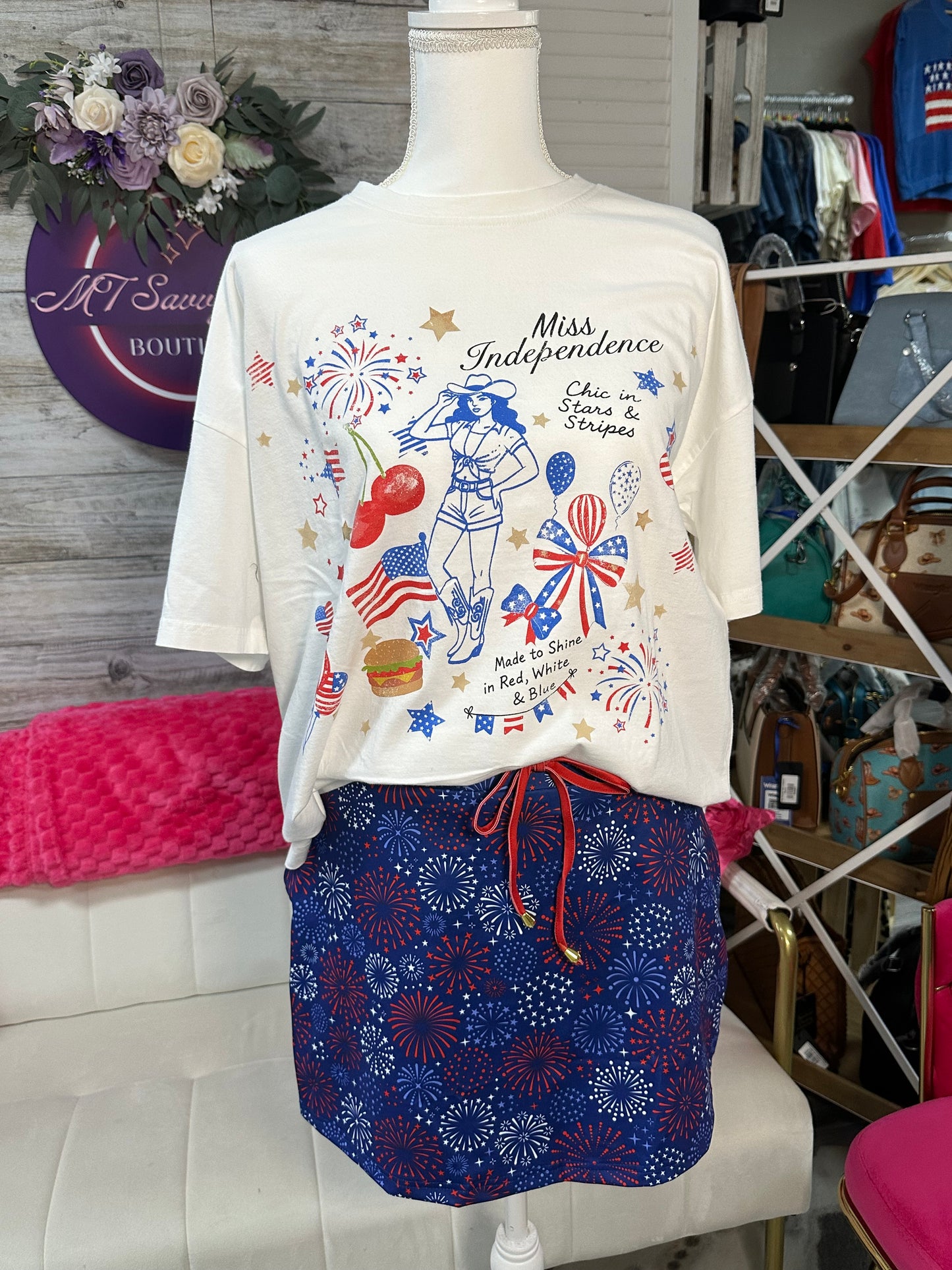 Miss Independence short sleeve shirt