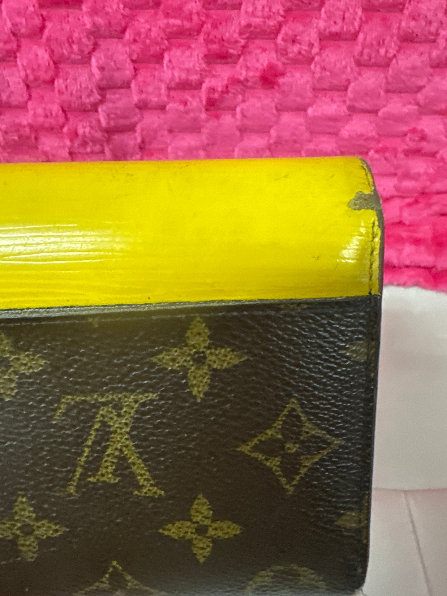 Pre-loved LV Marie Wallet w yellow #185