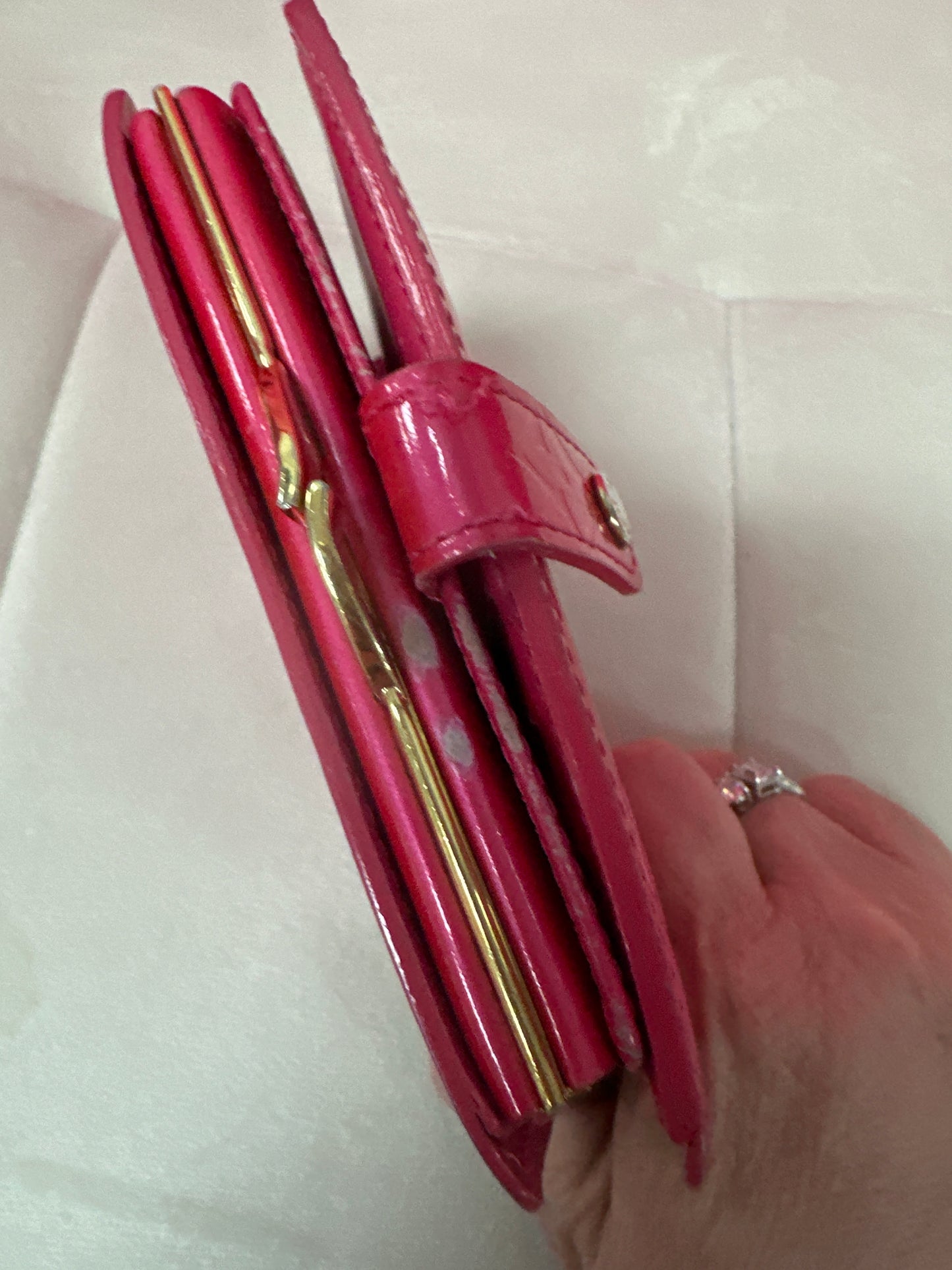 pre loved LV hot pink wallet #07