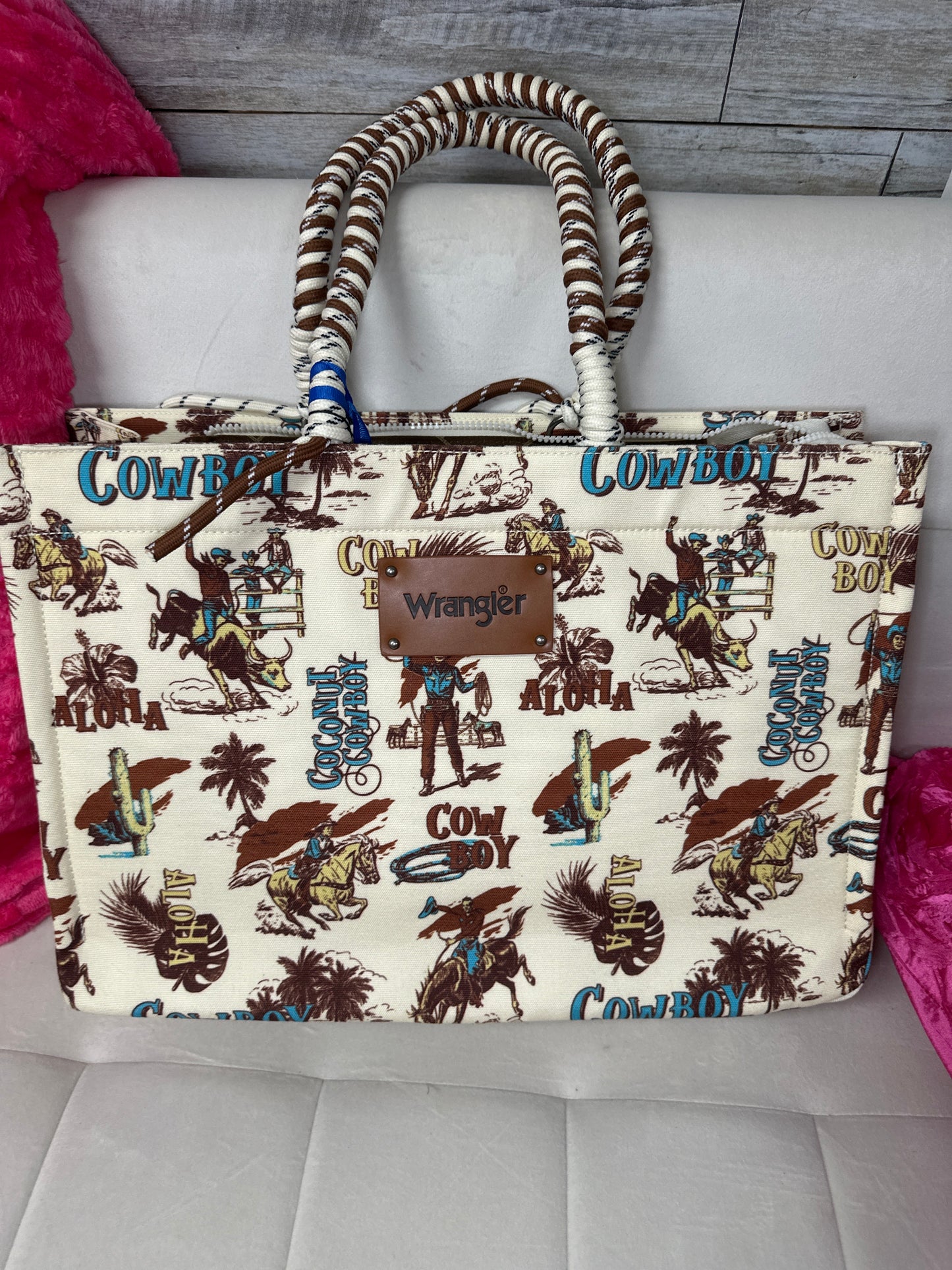 wrangler rope handle tote