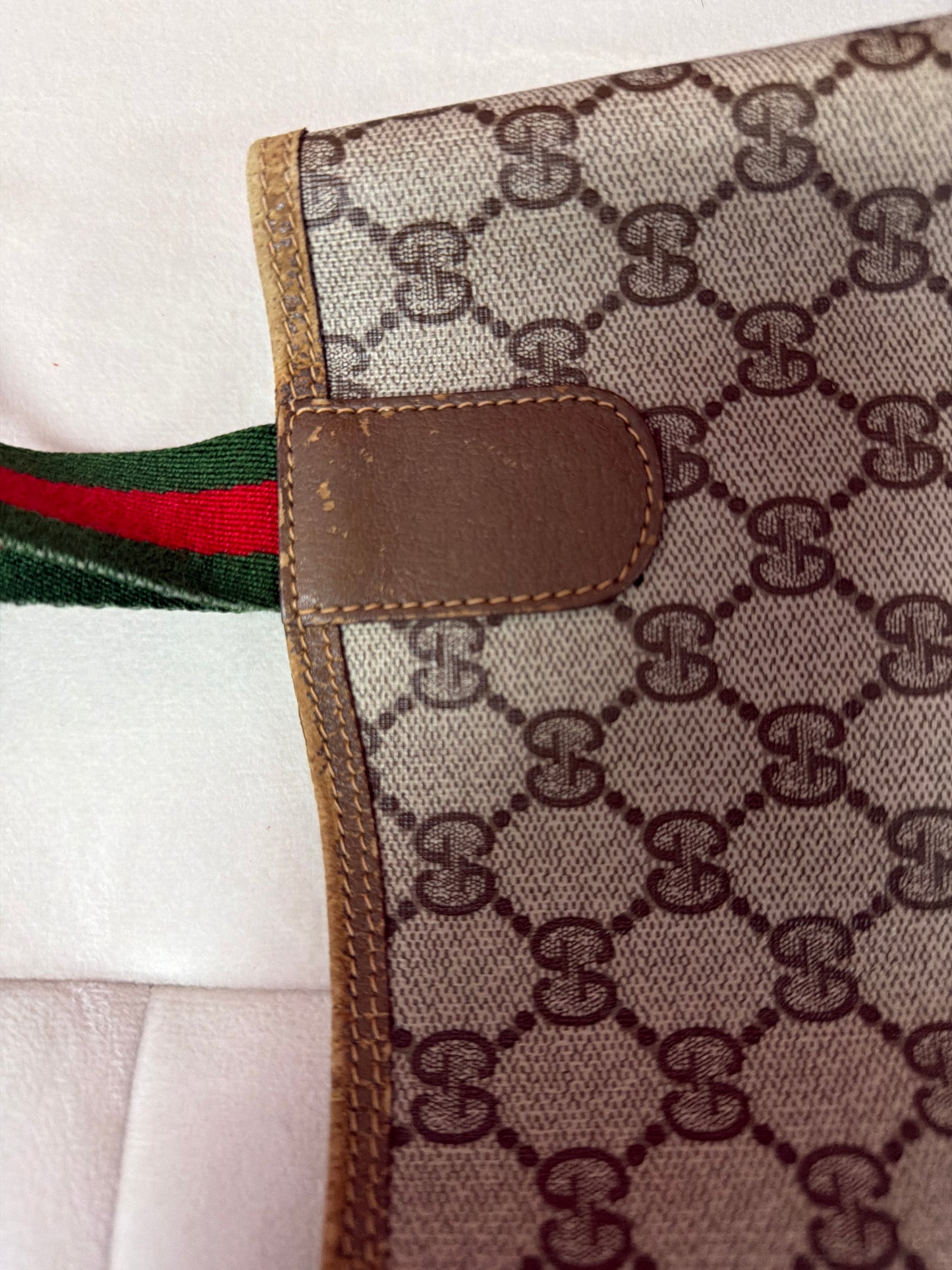 Pre Loved Vintage Gucci Supreme Sherryline Tote #214