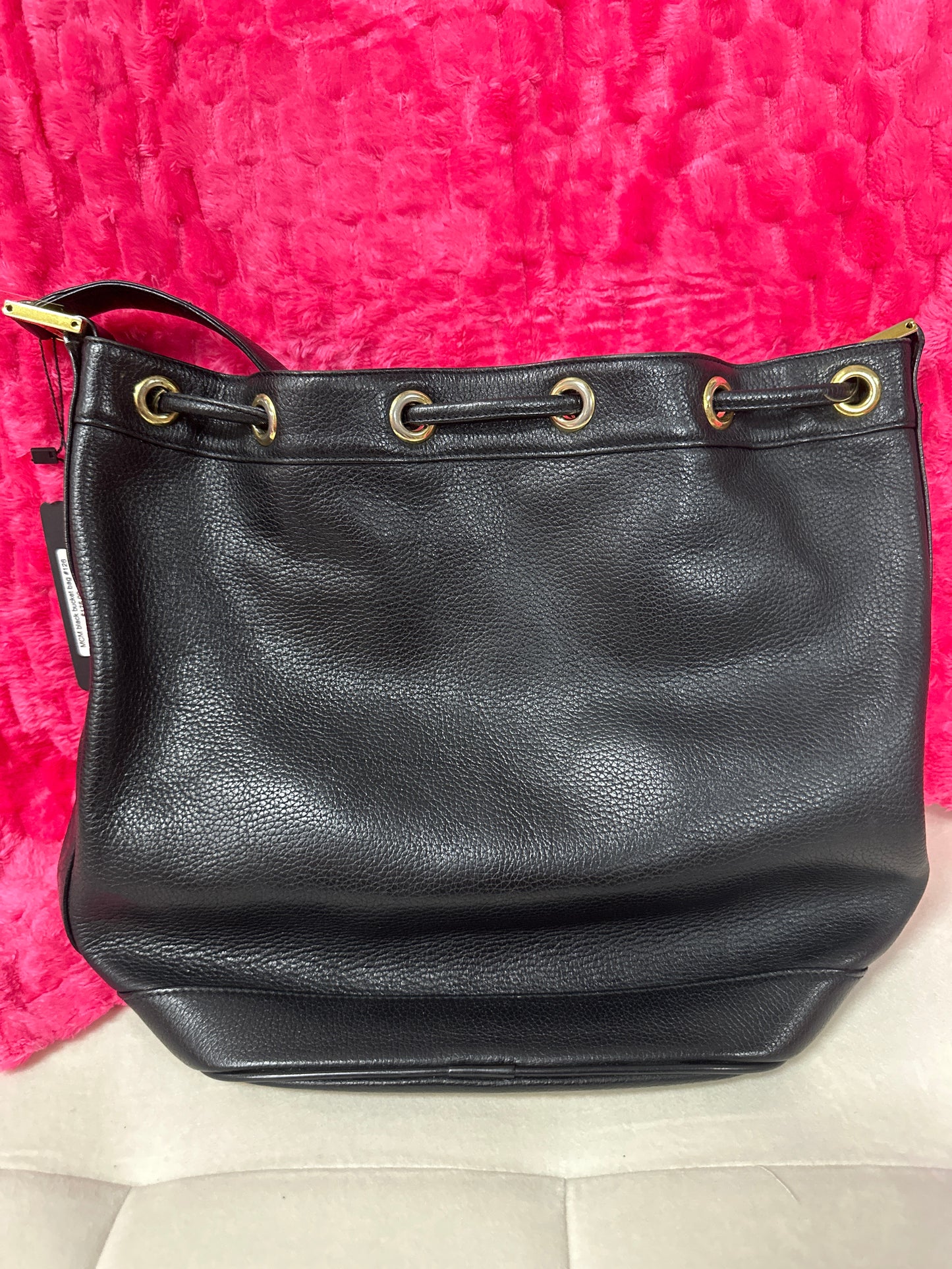 MCM black bucket bag #91